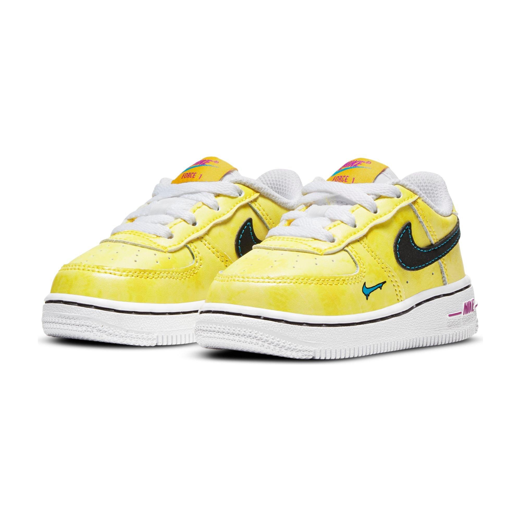 Nike Force 1 LV8 Peace Love Speed Yellow/Black Infant Boys' Shoe -  Hibbett