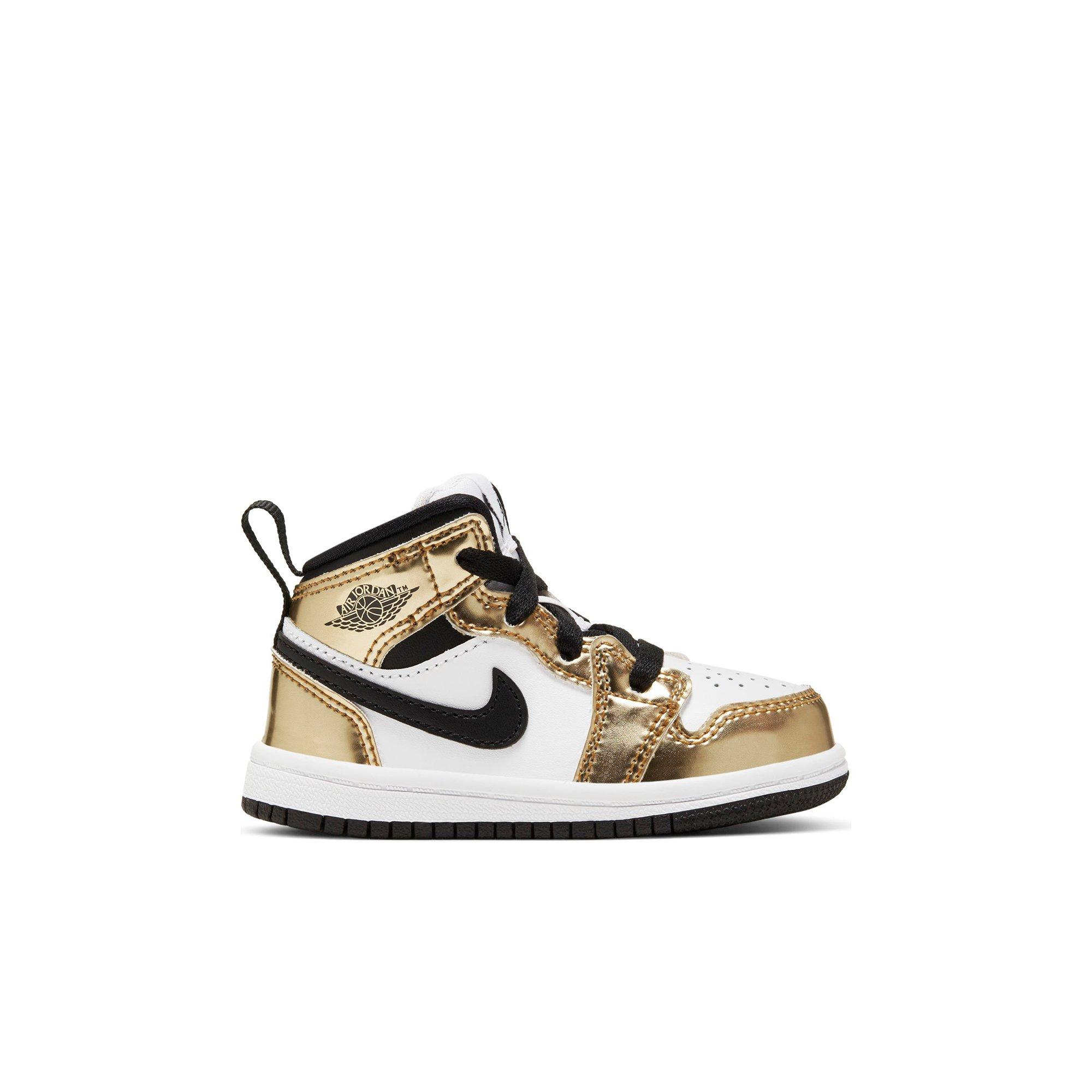 boys gold jordans