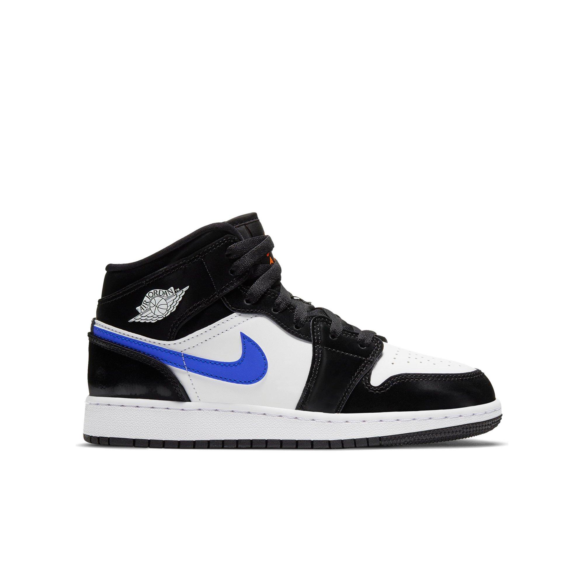 blue black and white jordan 1 grade school