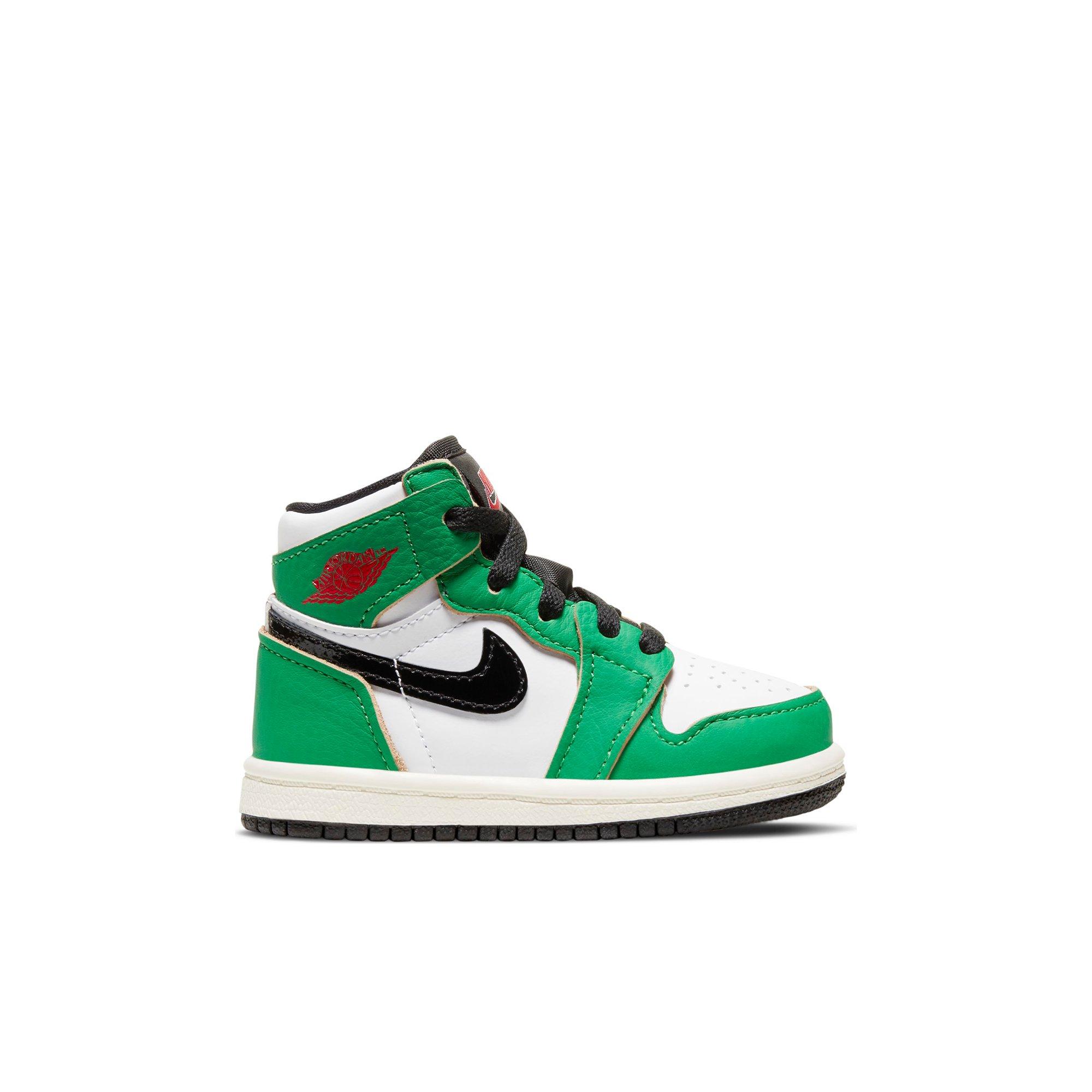 kids green jordan 1