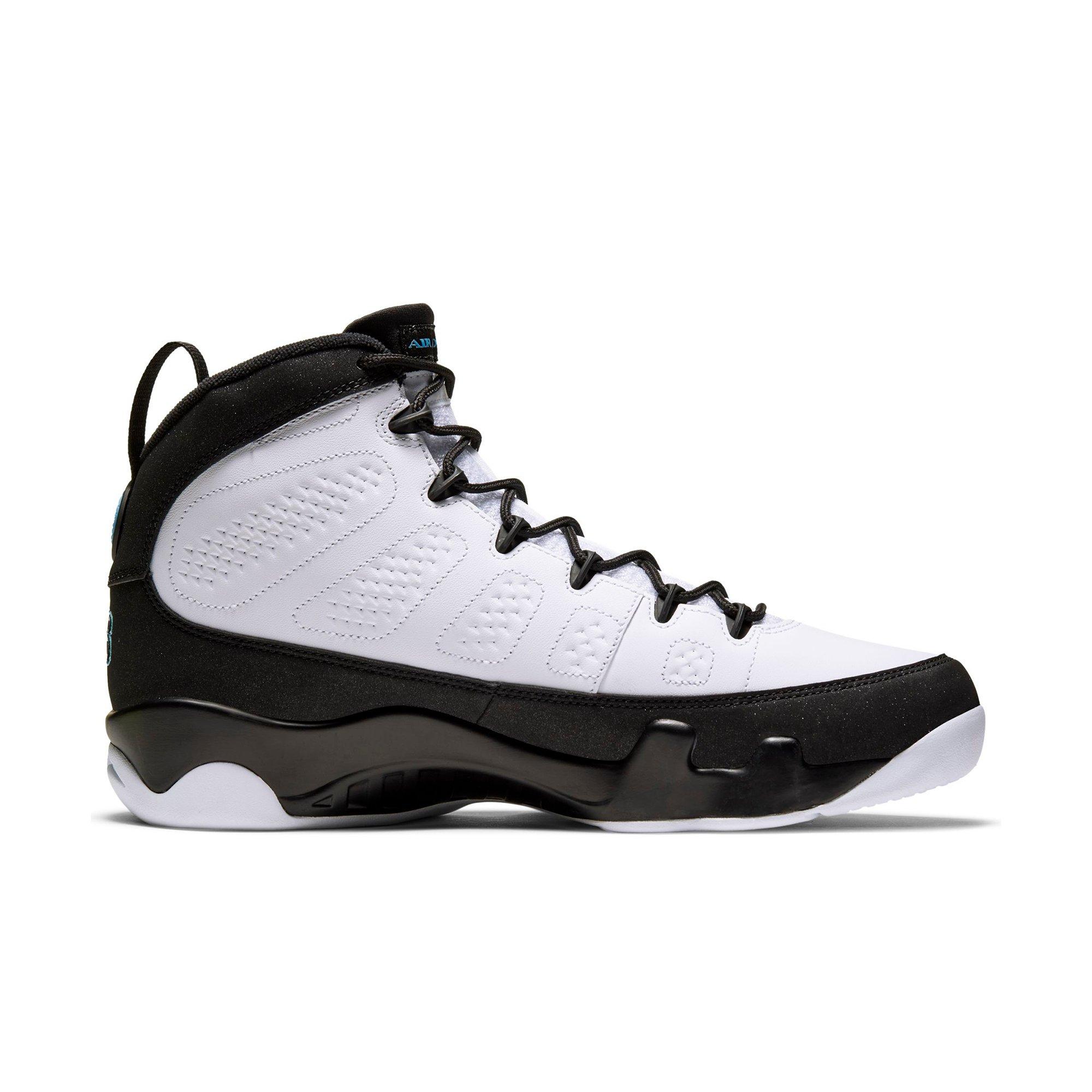 jordan retro 9 mens black and white