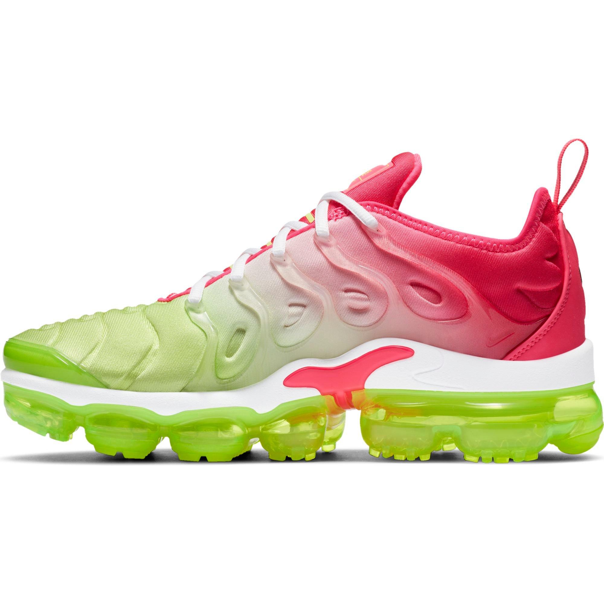 nike vapormax plus pink and green