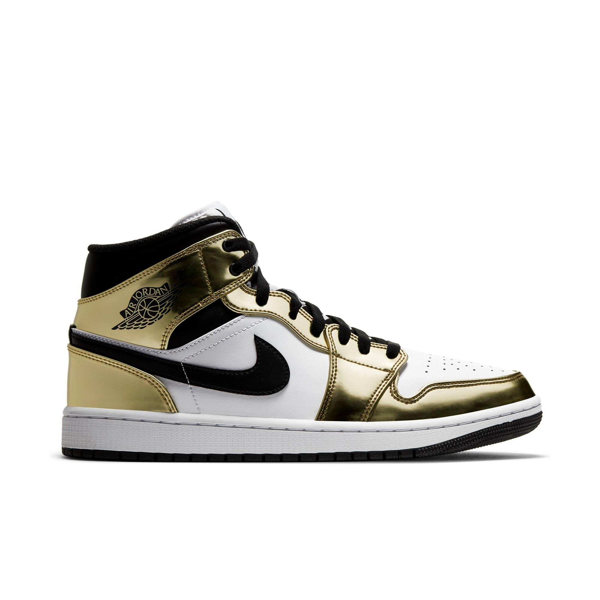 gold jordans mens