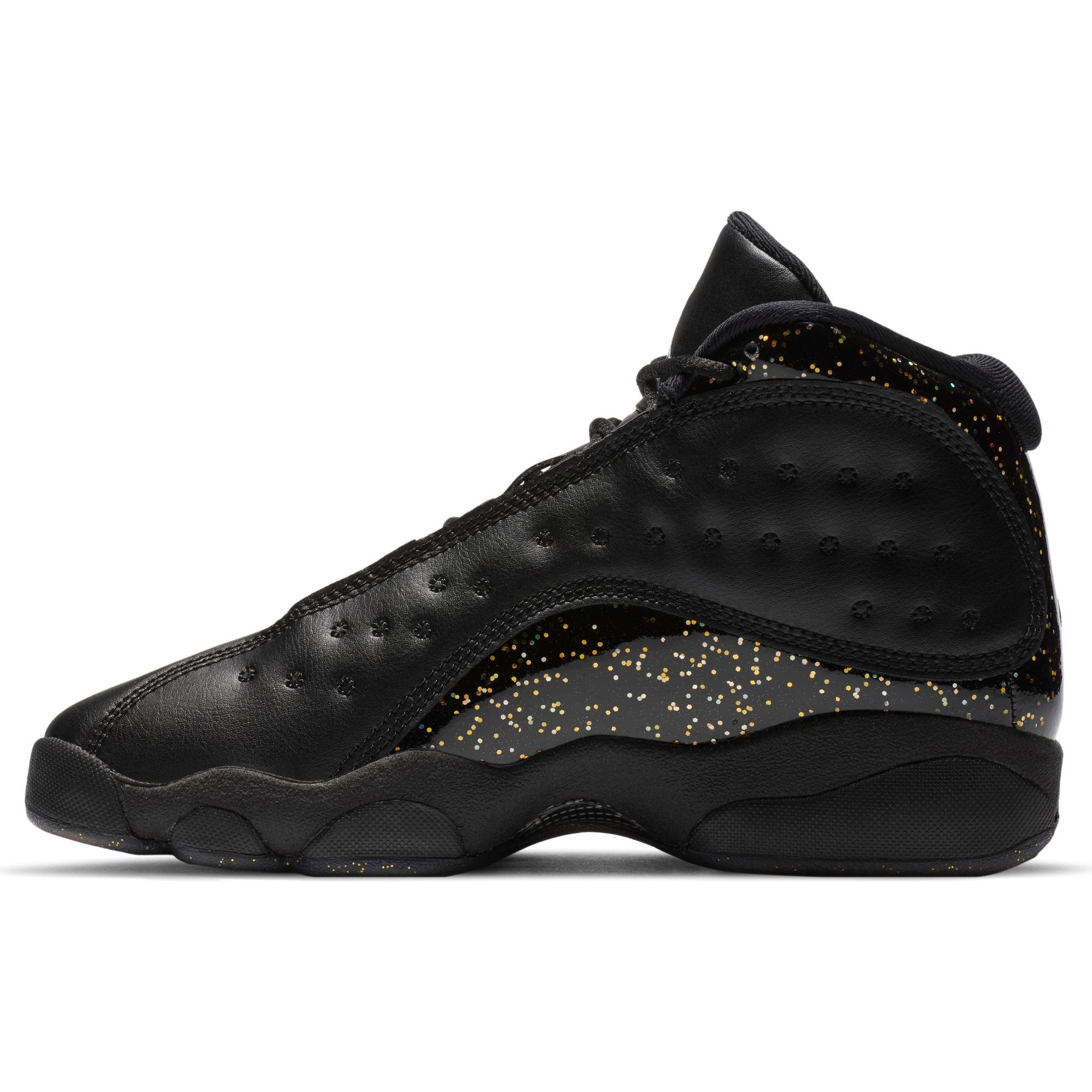 Jordan black shop and gold 13