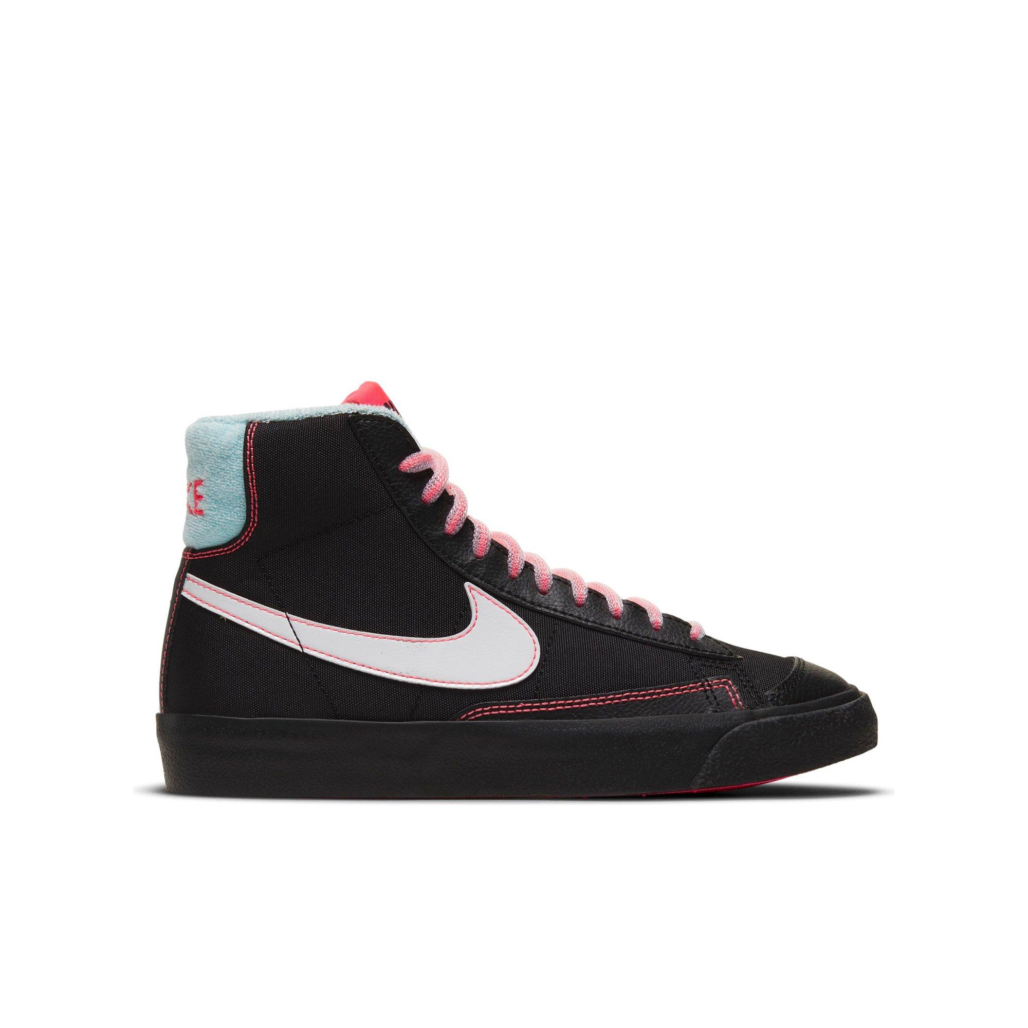 FALSO cueva Teleférico Nike Blazer Mid '77 "Black/White/Atomic Pink/Blue" Grade School Girls' Shoe  - Hibbett | City Gear