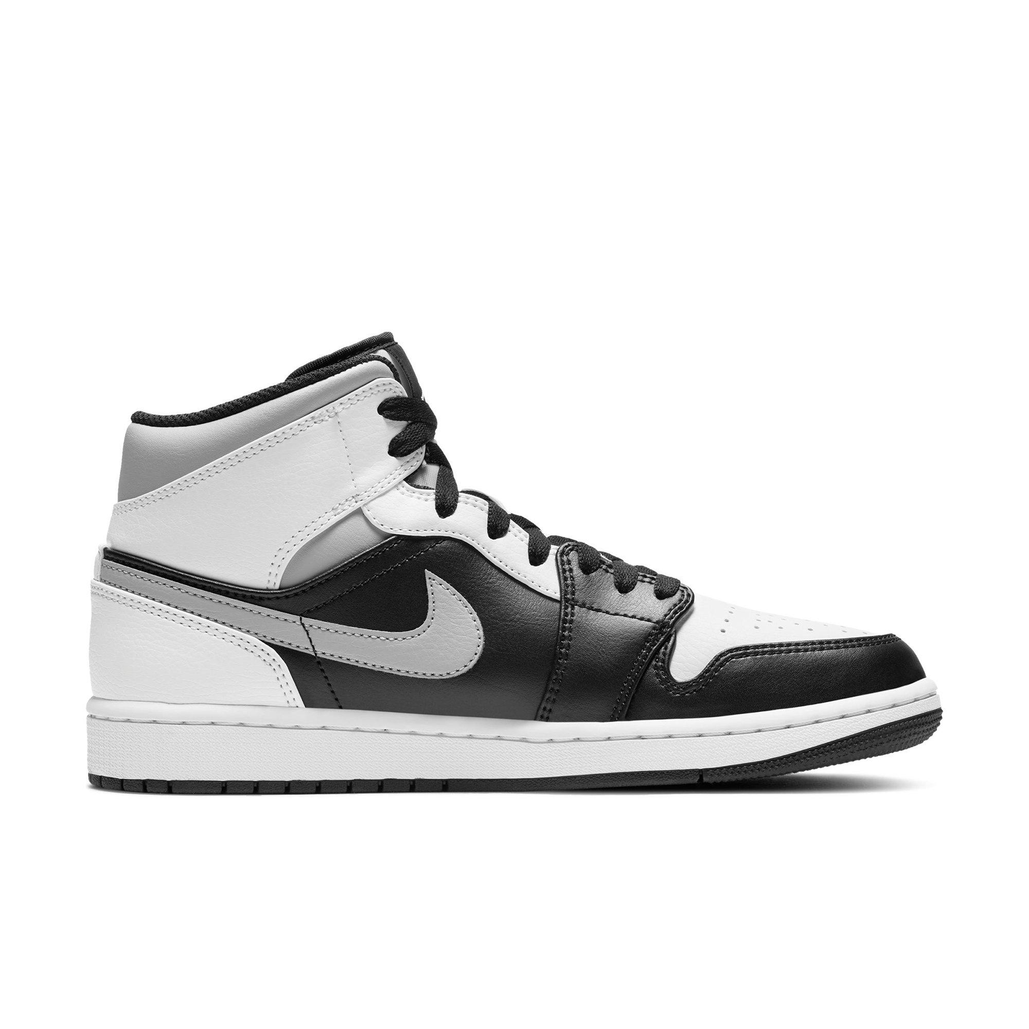 grey and black jordans 1
