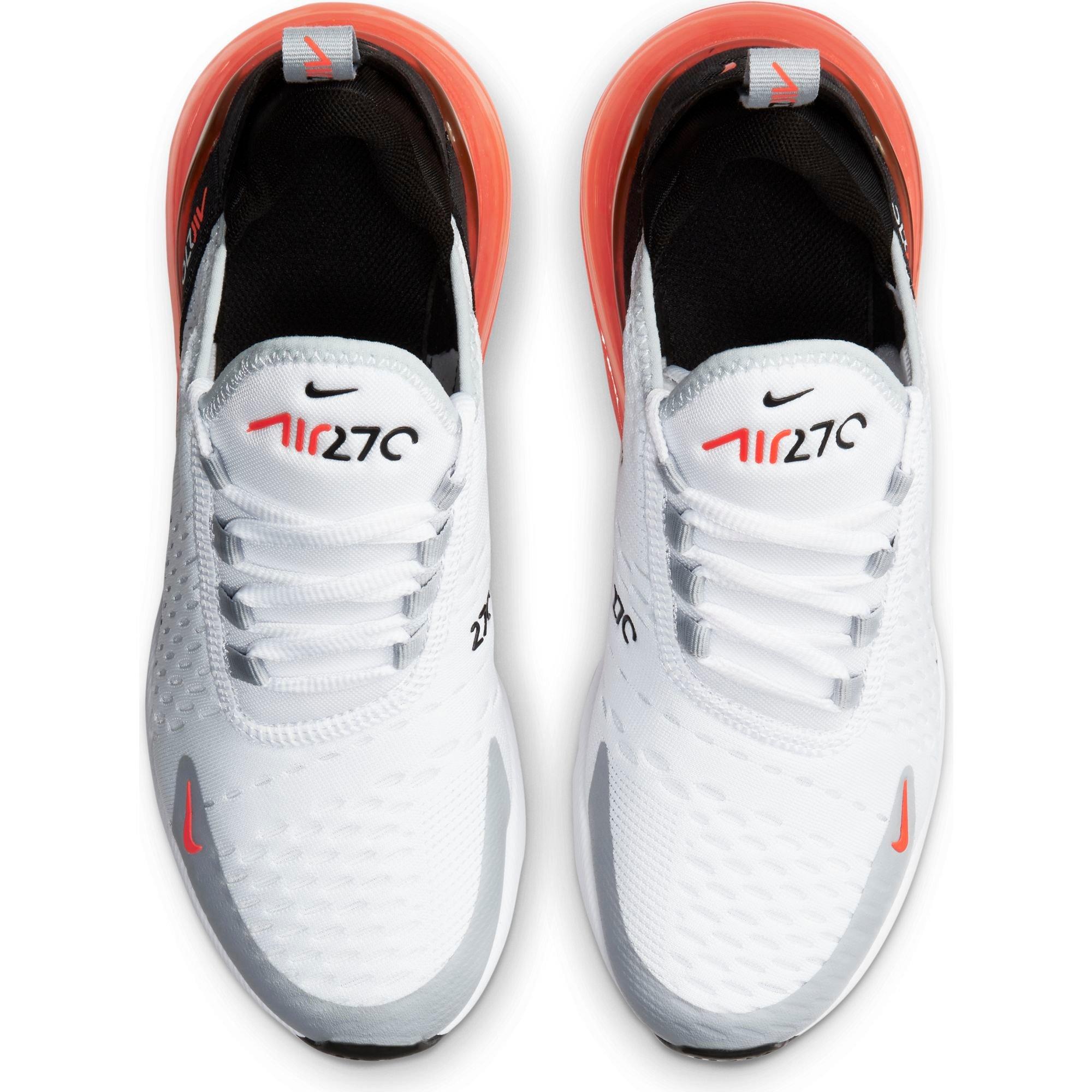 Nike Air Max 270 White Radiant Red Grade School Boys Shoe Hibbett City Gear