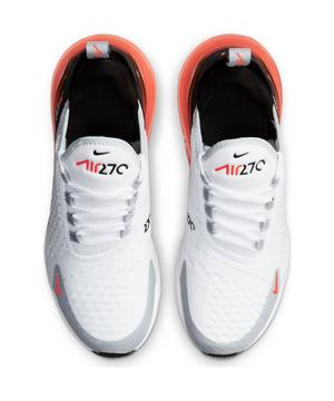 Nike Air Max 270 White Radiant Red Grade School Boys Shoe Hibbett City Gear