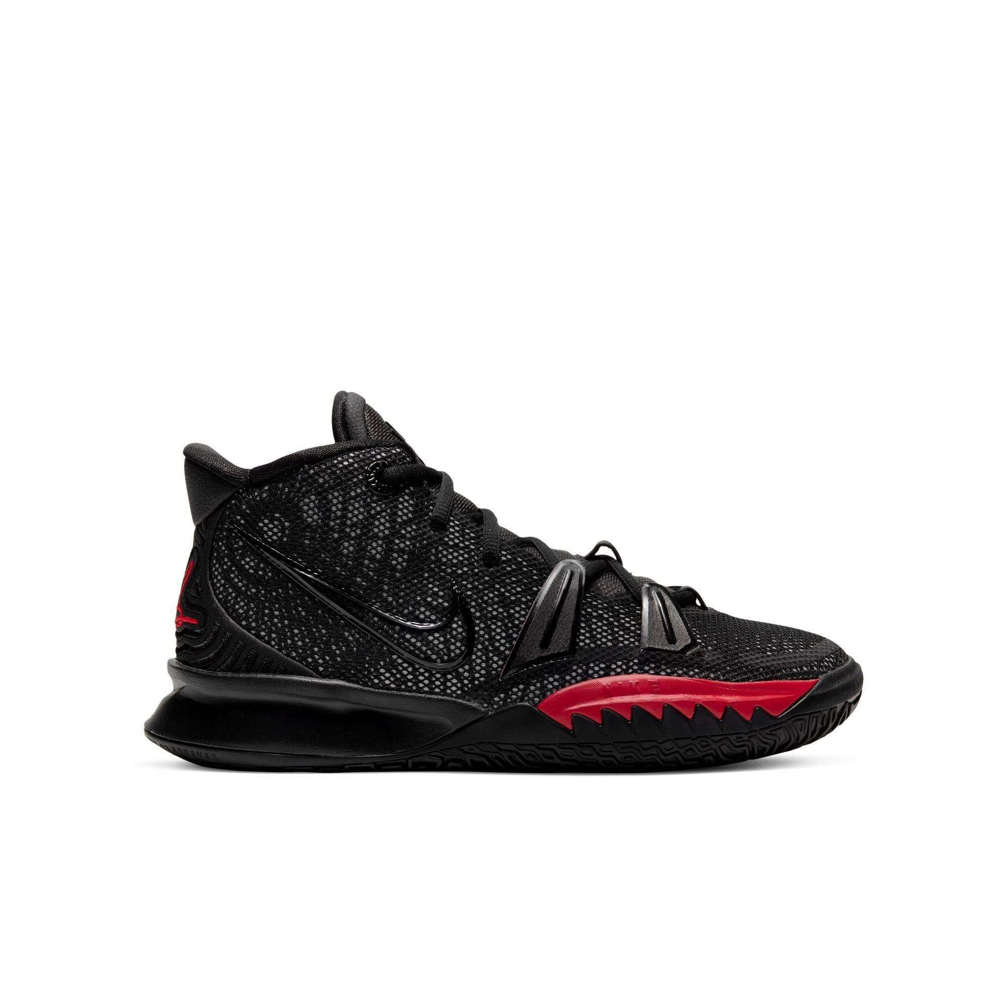red and black youth basketball shoes
