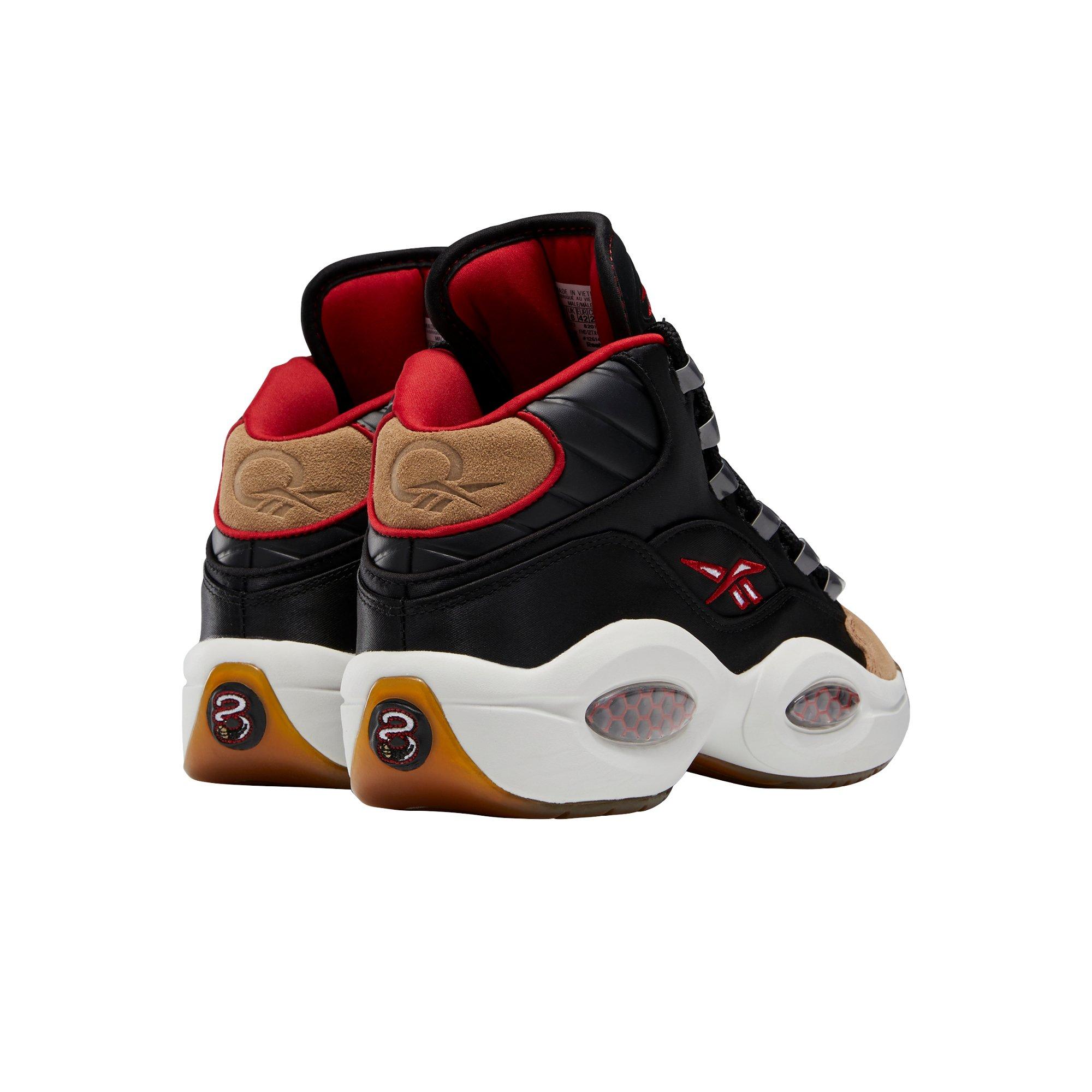 red and black reebok questions