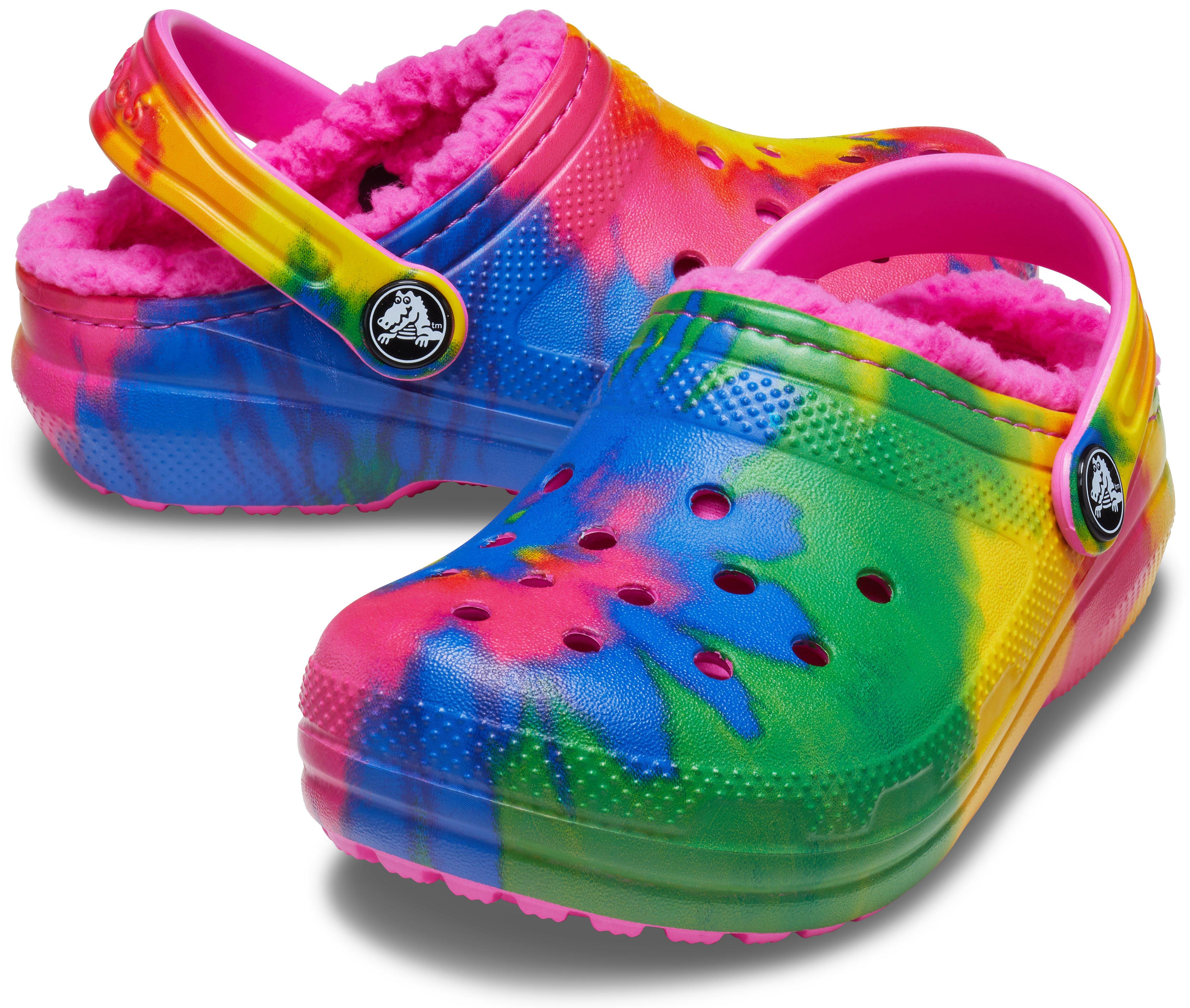 Fur crocs tie online dye