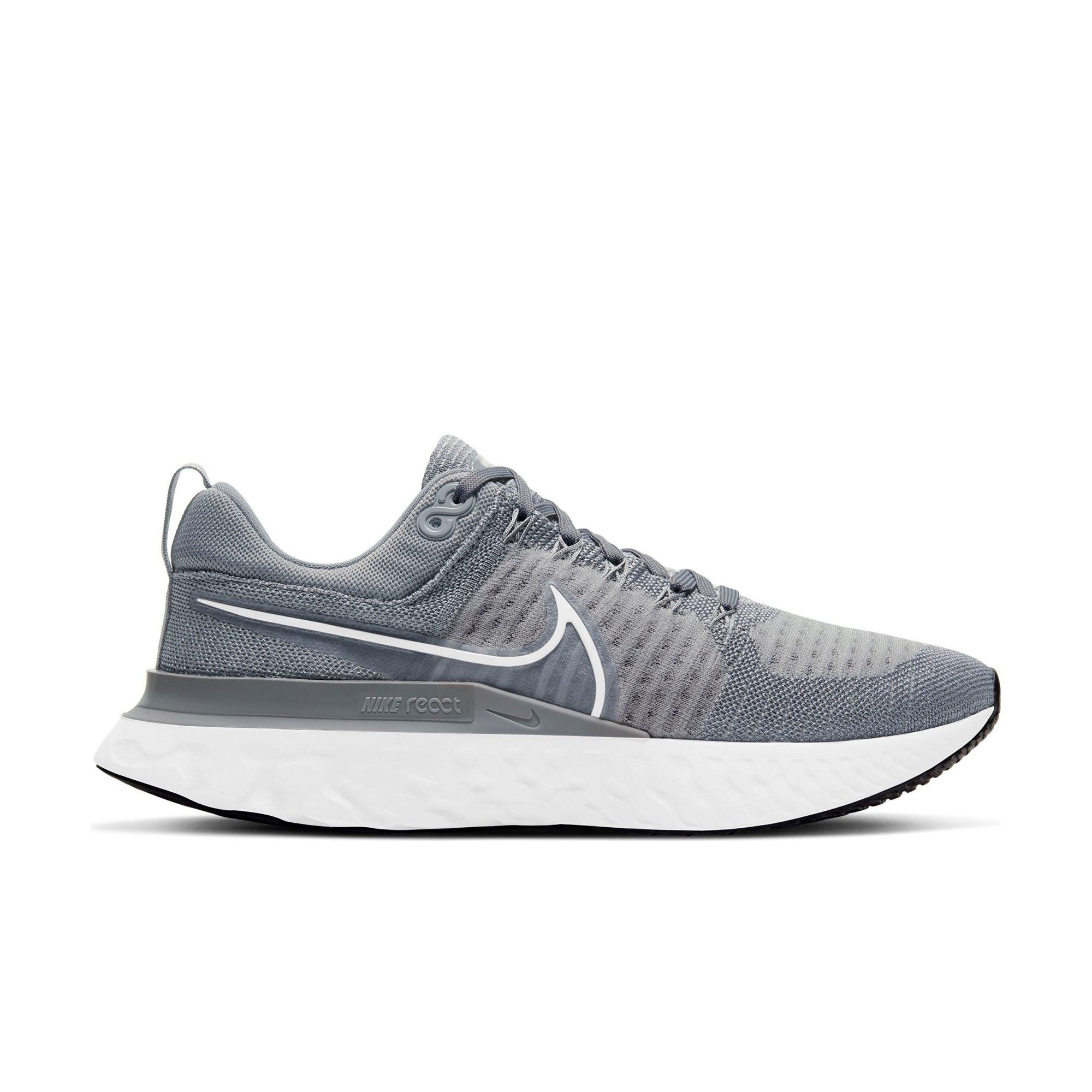 nike react infinity run flyknit 2 mens running shoes particle grey white  grey fog