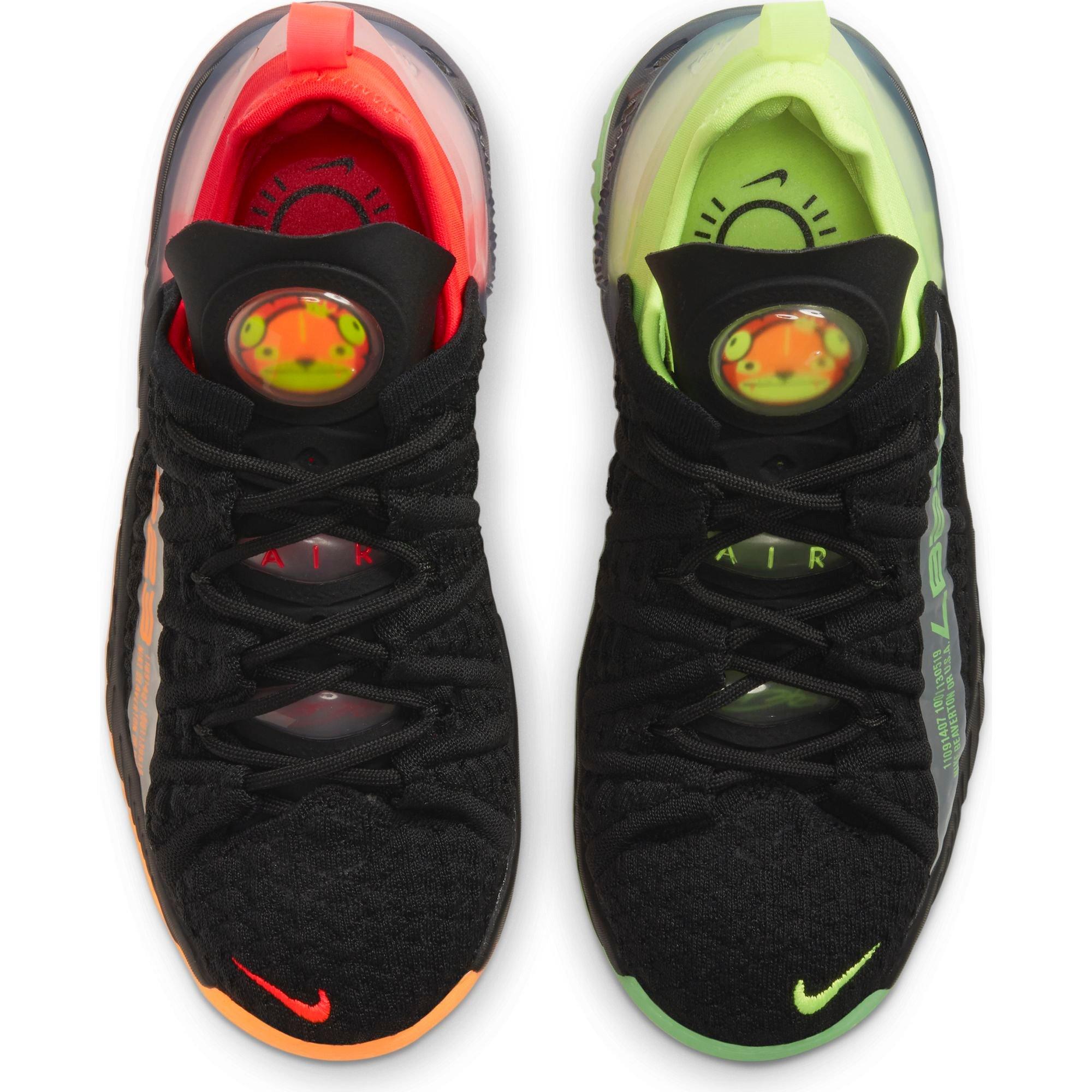 Lebron 18 cheap green and orange