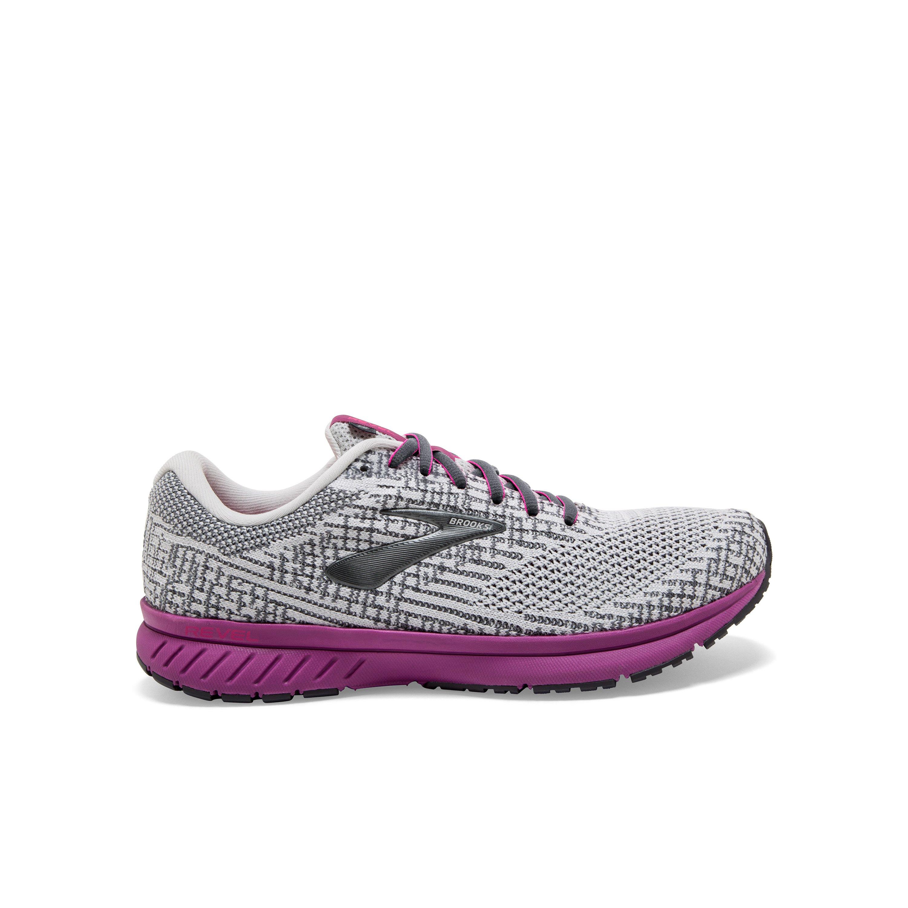 purple brooks running shoes