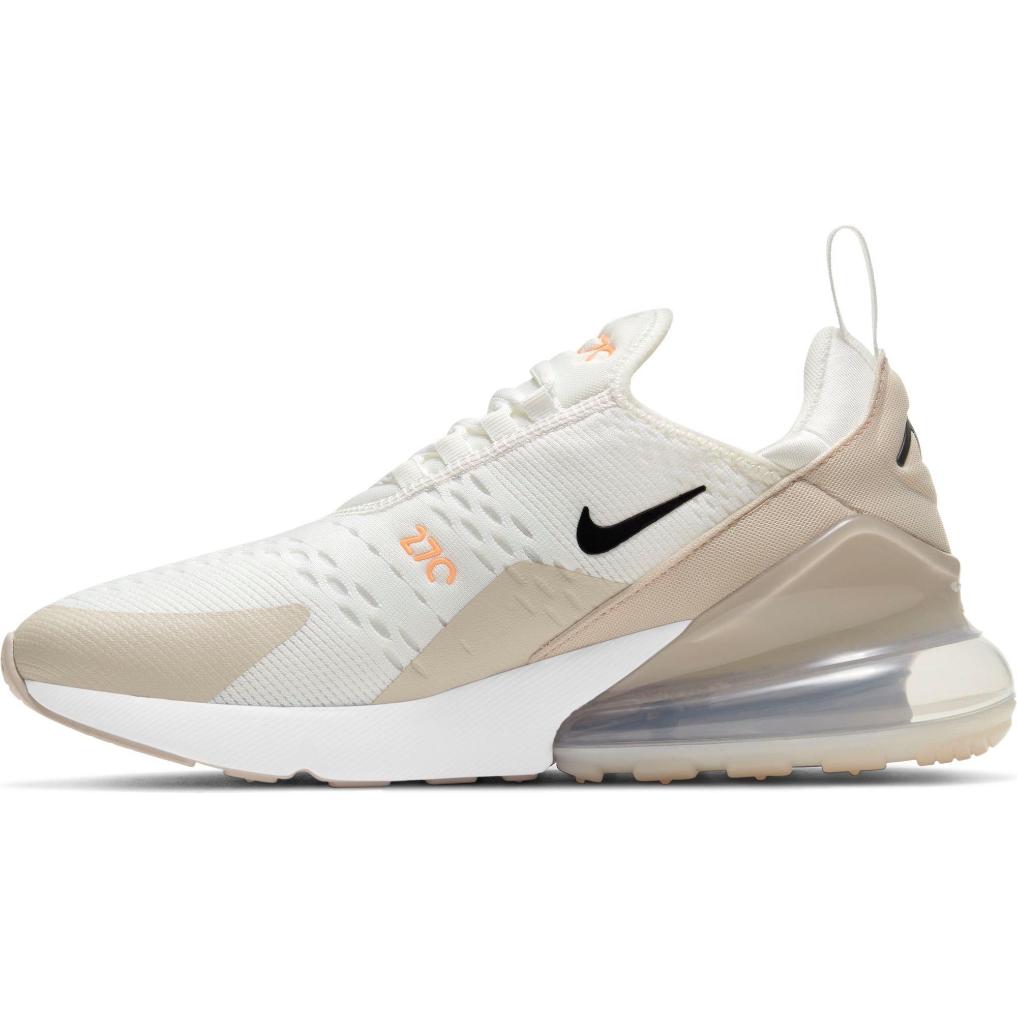 Nike Air Max 270 "Summit White/Black/Desert Sand" Women's Shoe - WHITE/TAN Thumbnail View 4