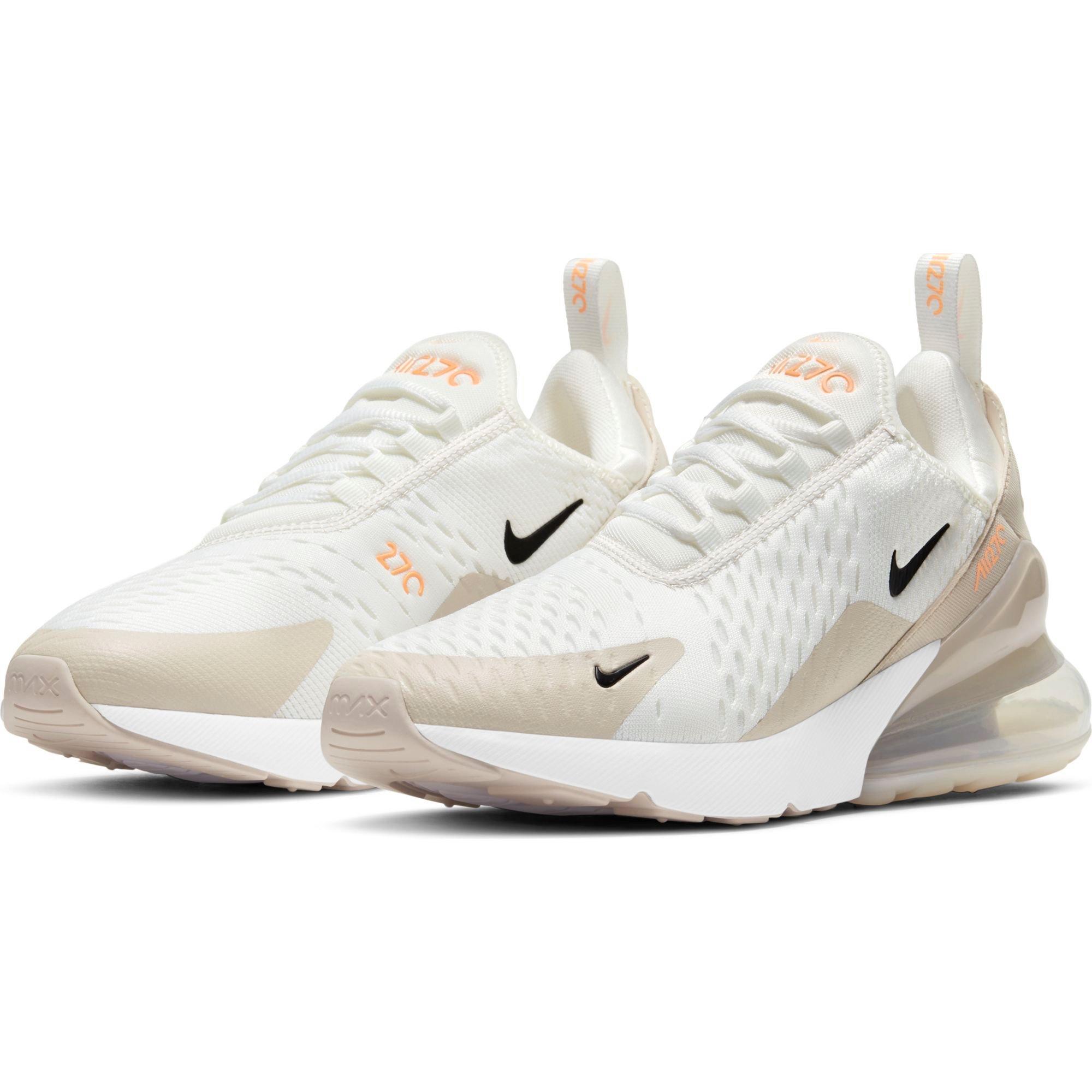 Nike Air Max 270 "Summit White/Black/Desert Sand" Women's Shoe - WHITE/TAN Thumbnail View 6