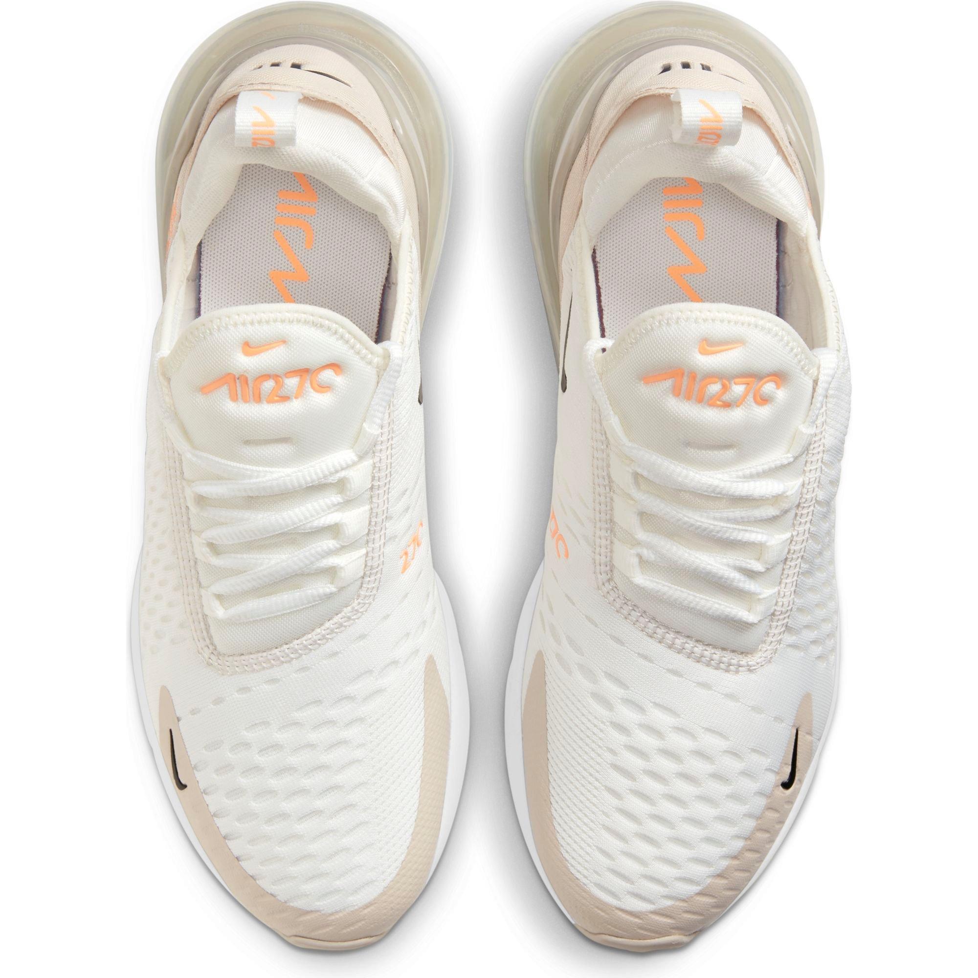 Nike Air Max 270 "Summit White/Black/Desert Sand" Women's Shoe - WHITE/TAN Thumbnail View 7