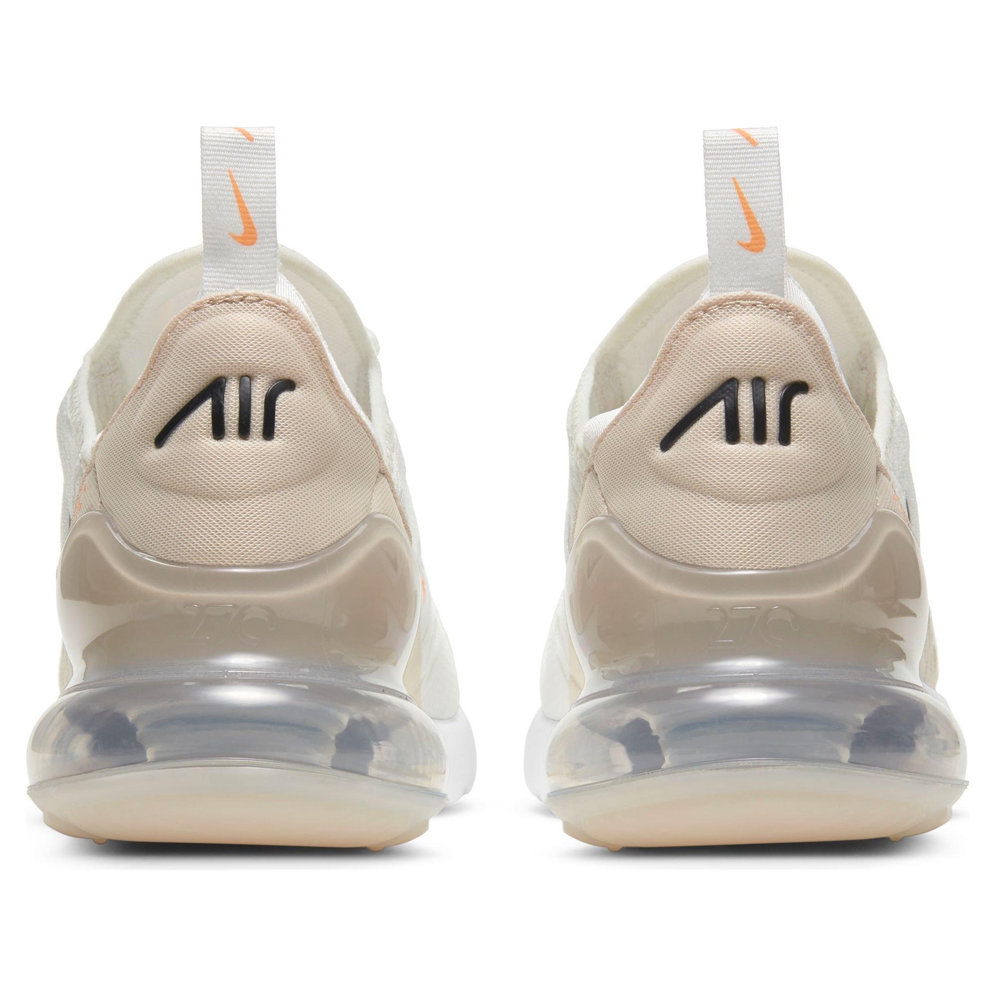 Nike Air Max 270 "Summit White/Black/Desert Sand" Women's Shoe - WHITE/TAN Thumbnail View 8