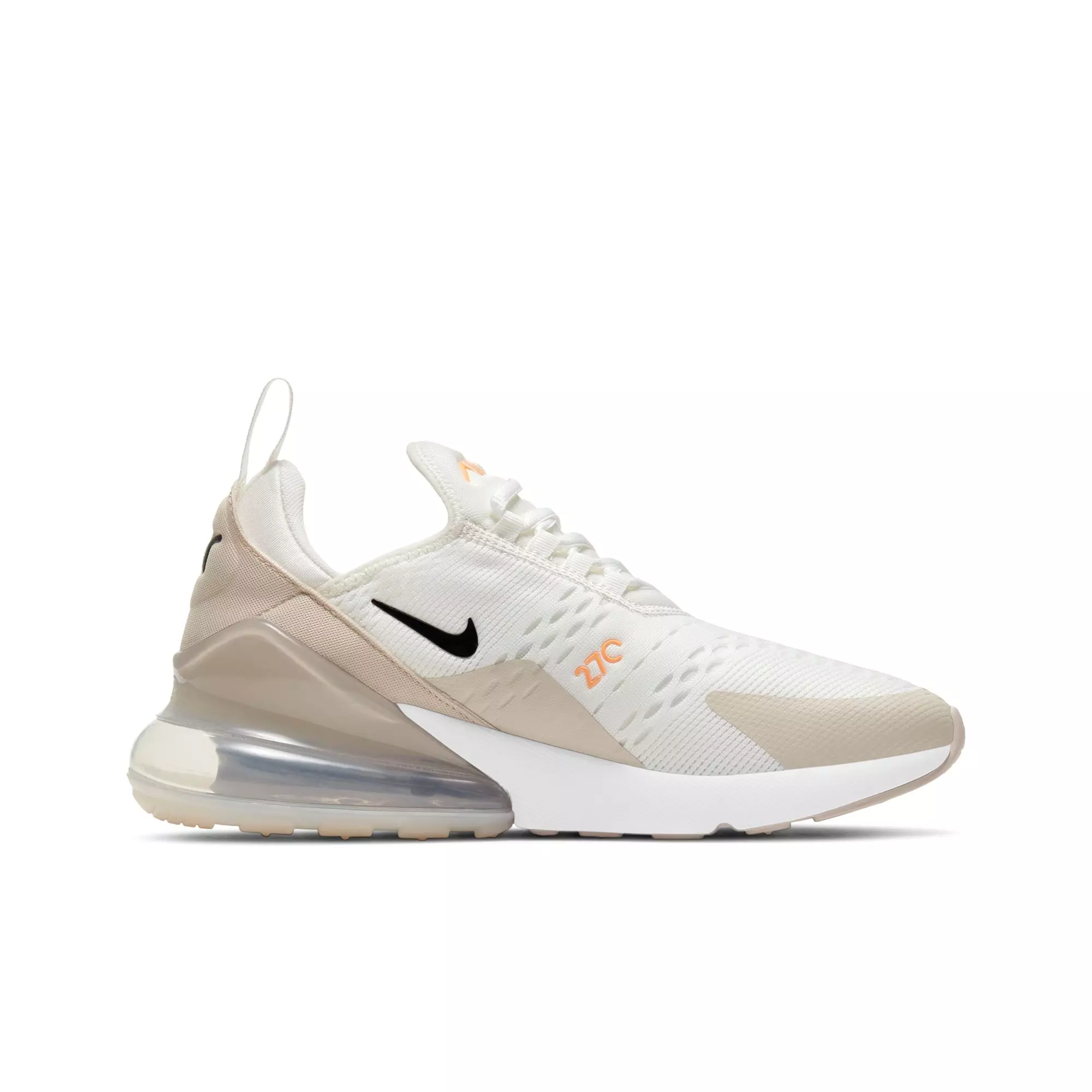 Nike Air Max 270 "Summit White/Black/Desert Sand" Women's Shoe - WHITE/TAN
