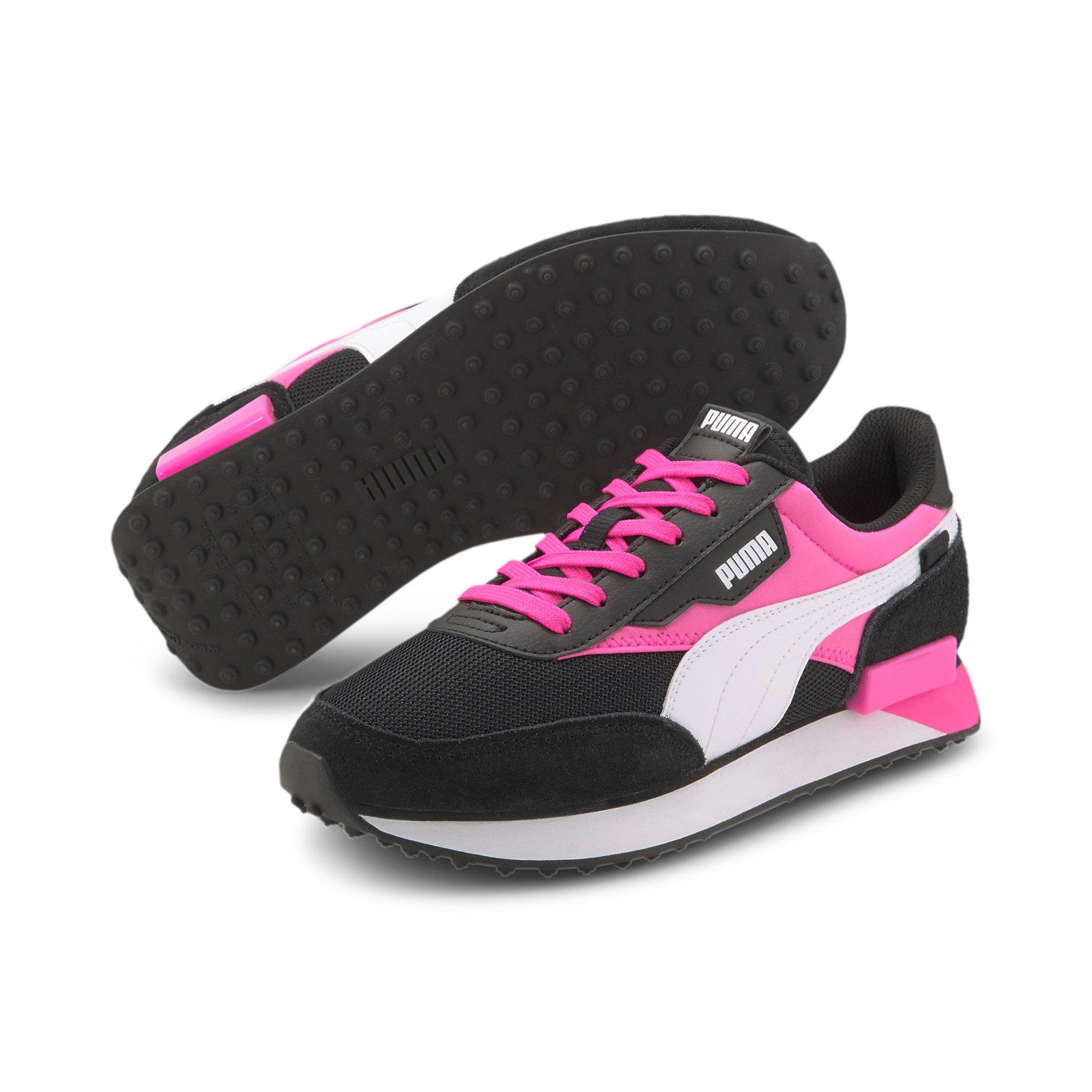 women's black and pink pumas