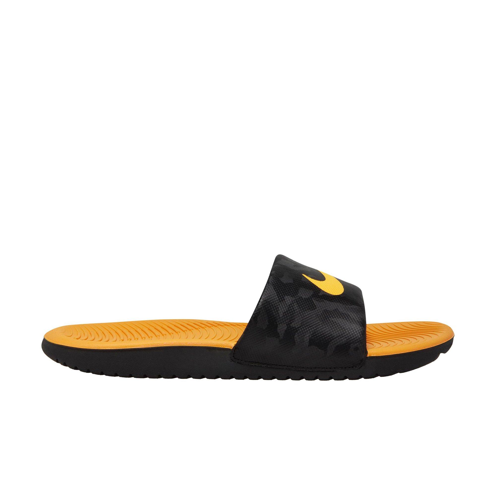 yellow nike sandals