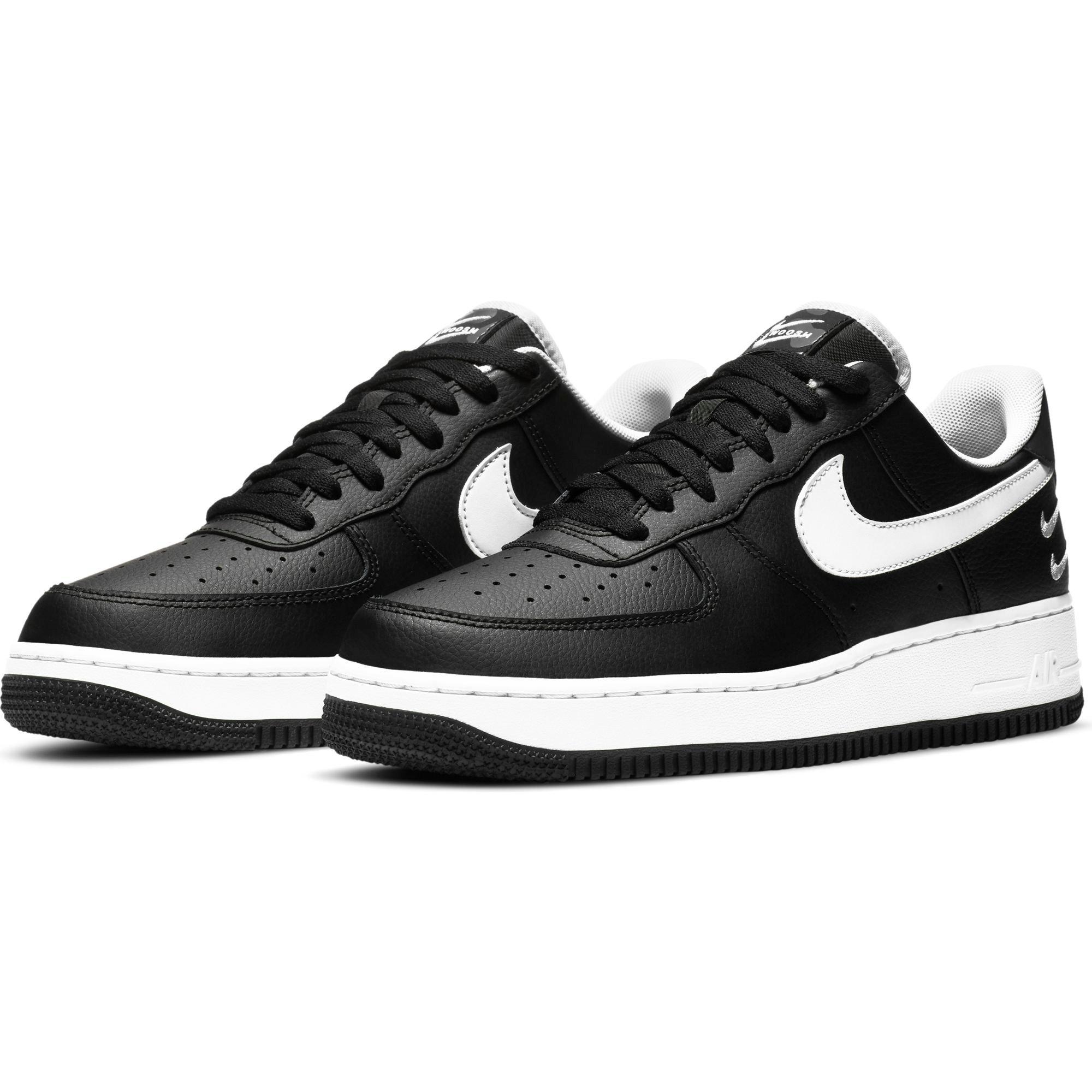 air force 1 black and white mens