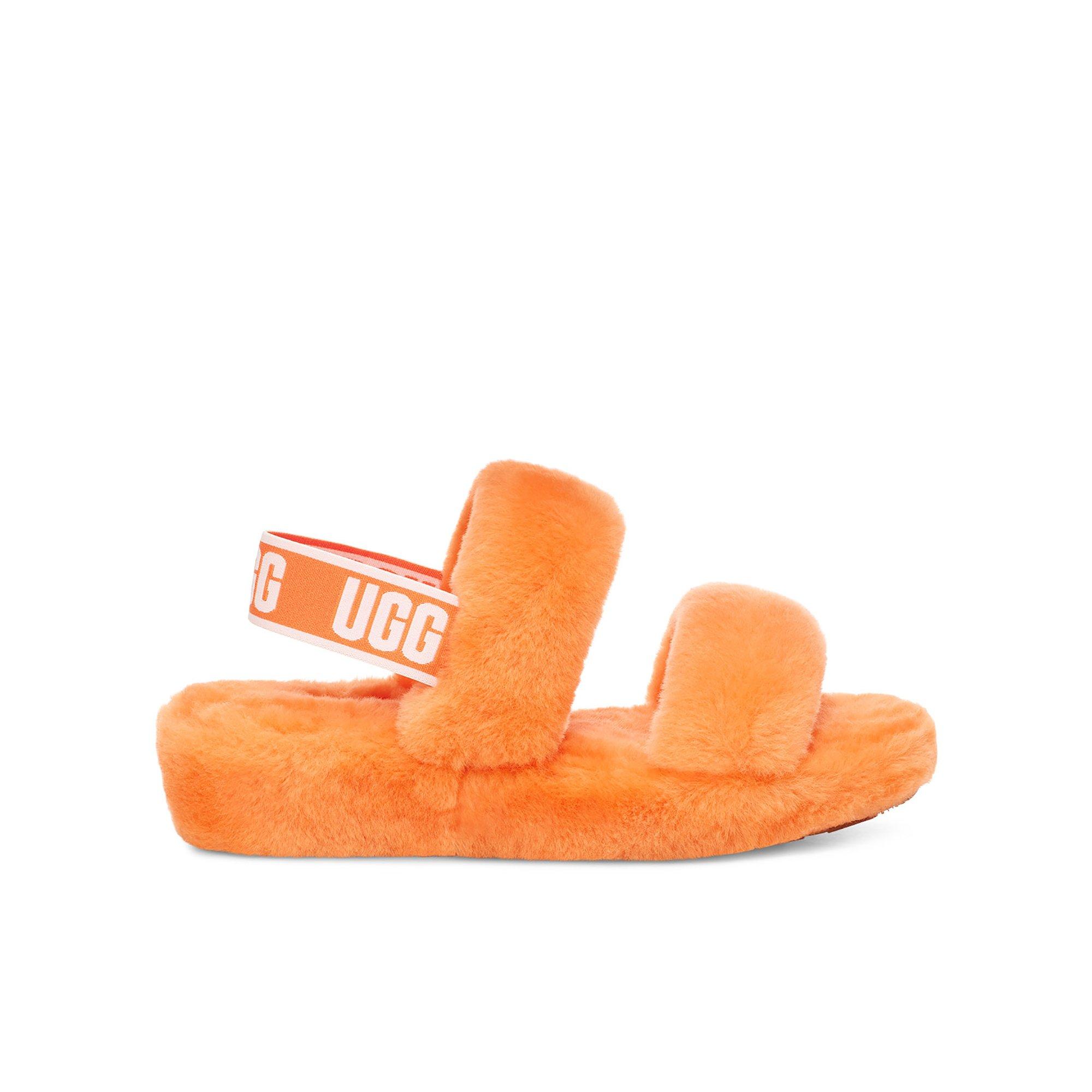 orange uggs slides