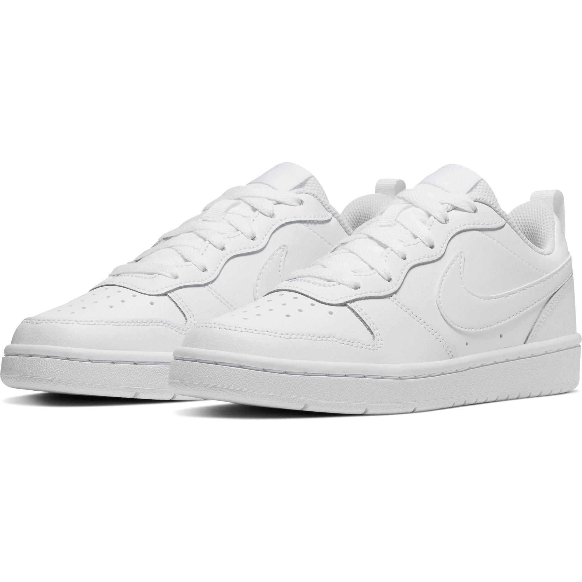 Nike Court Borough Low 2 White Grade School Boys' Shoe - Hibbett