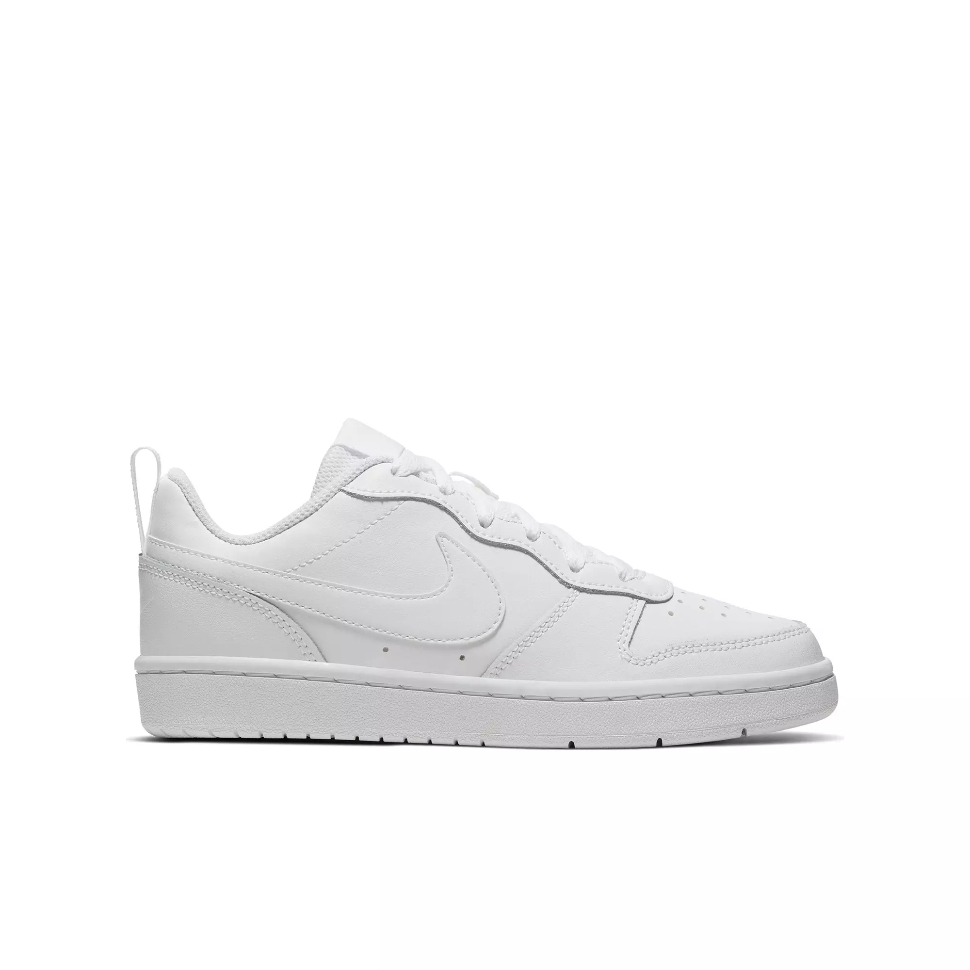 Nike Court Borough Low 2 "White" Grade School Boys' Shoe - WHITE