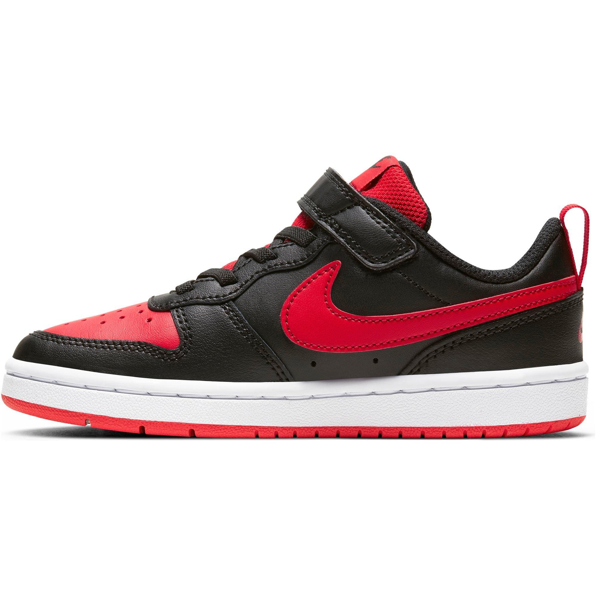 Smelten Walging Verdrag Nike Court Borough Low 2 "Black/Red" Preschool Boys' Shoe