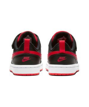 Nike Court Borough Low 2 Black Red Preschool Boys Shoe Hibbett City Gear