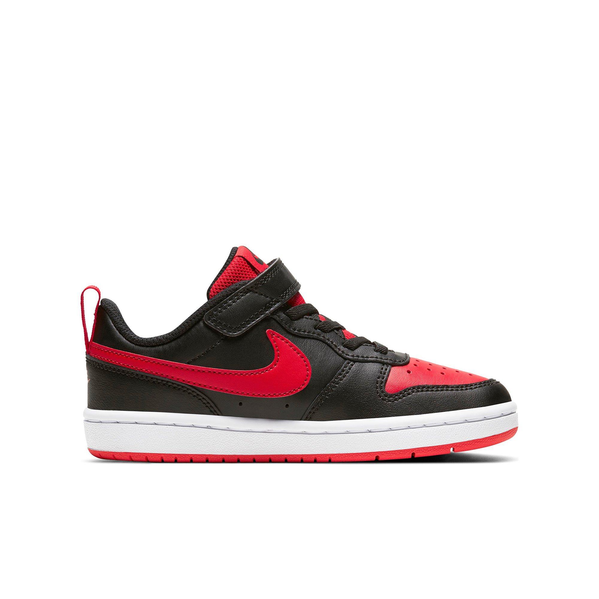 Court Borough Low "Black/Red" Preschool Boys' Shoe