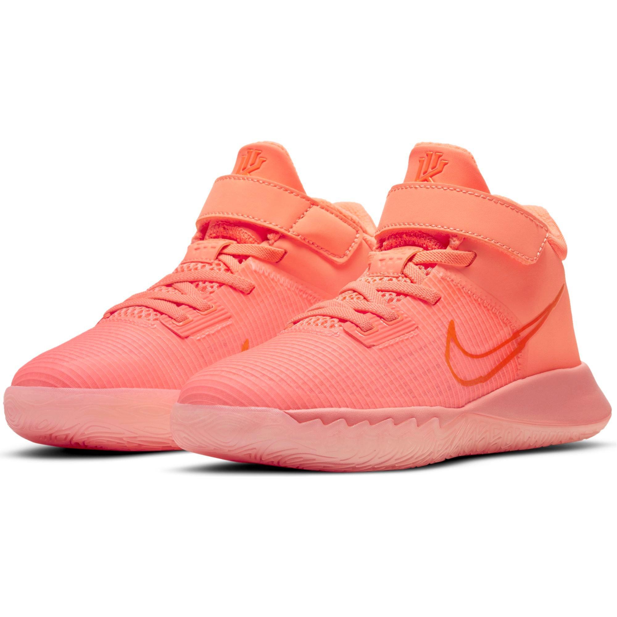 Nike Kyrie Flytrap 4 "Bright Mango/Crimson" Preschool Kids' Basketball Shoe - PINK Thumbnail View 6