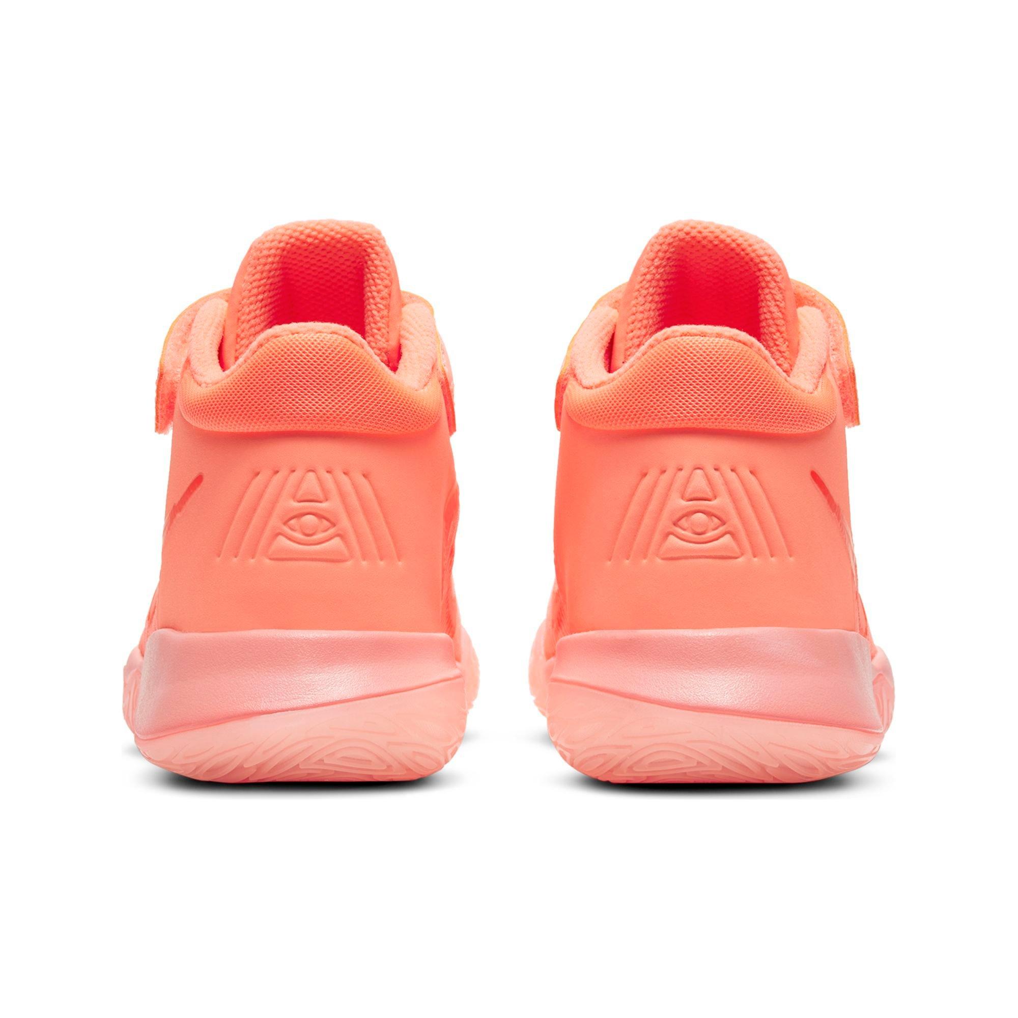 Nike Kyrie Flytrap 4 "Bright Mango/Crimson" Preschool Kids' Basketball Shoe - PINK Thumbnail View 8