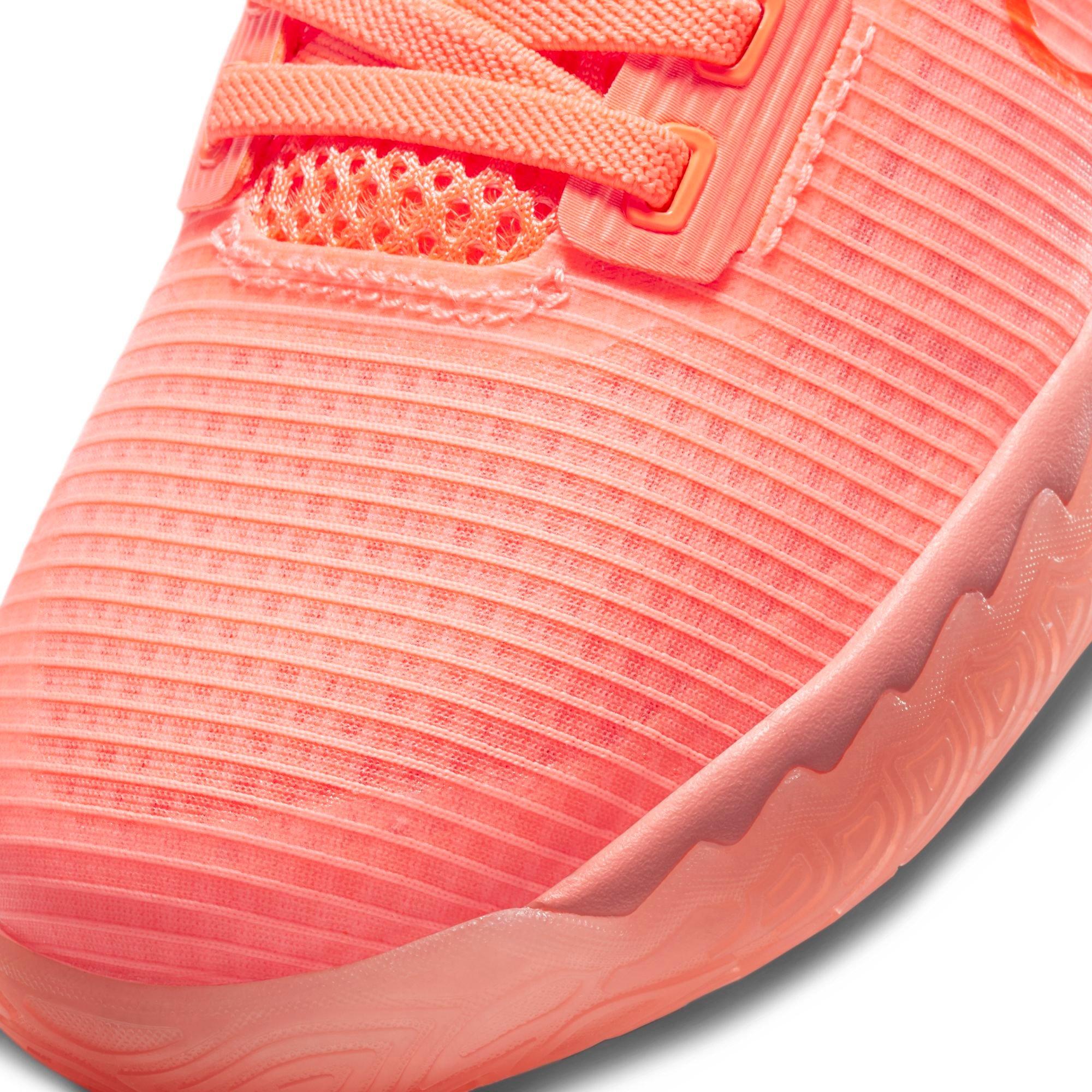Nike Kyrie Flytrap 4 "Bright Mango/Crimson" Preschool Kids' Basketball Shoe - PINK Thumbnail View 9