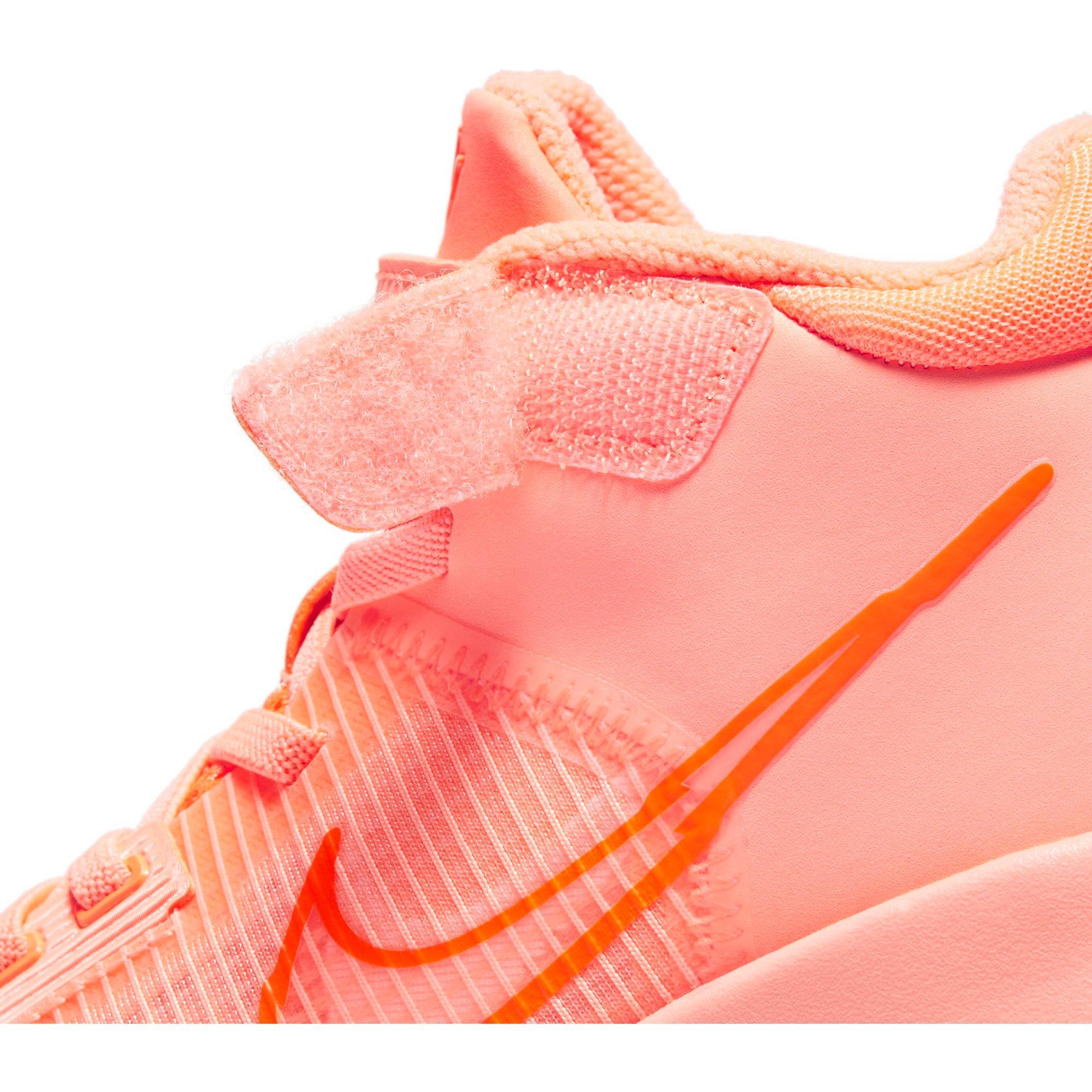 Nike Kyrie Flytrap 4 "Bright Mango/Crimson" Preschool Kids' Basketball Shoe - PINK Thumbnail View 11