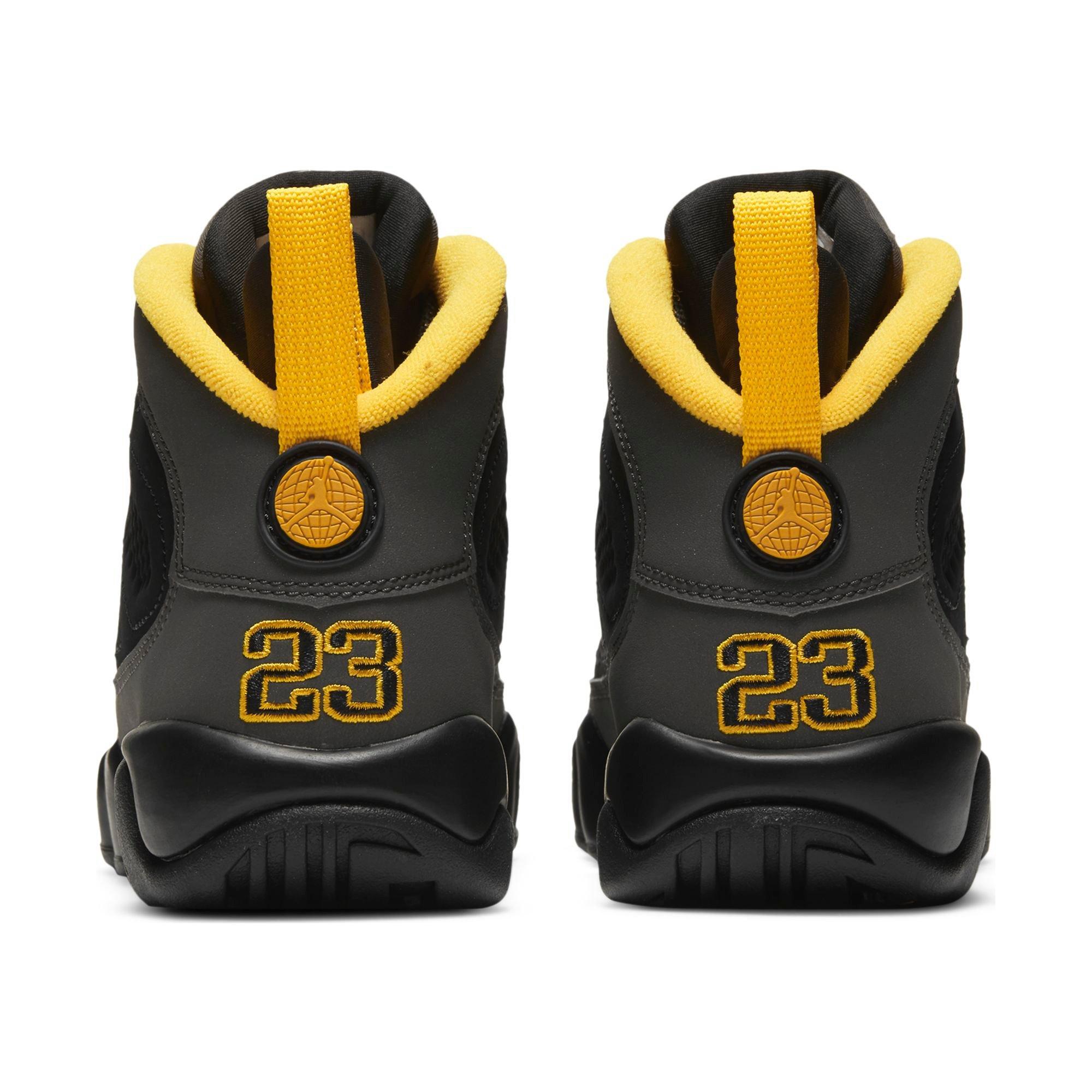 jordan retro 9 grade school black