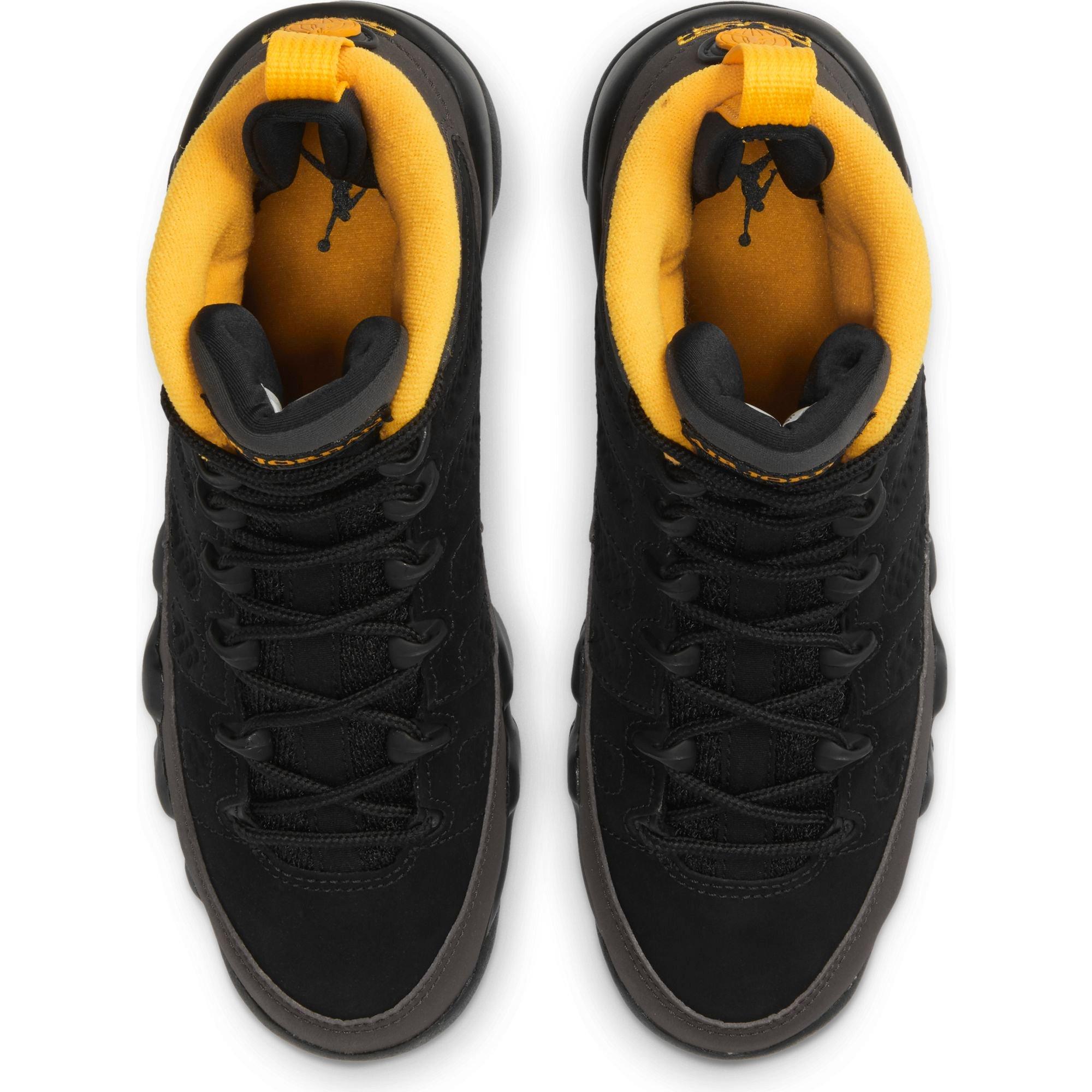 jordan retro 9 grade school black