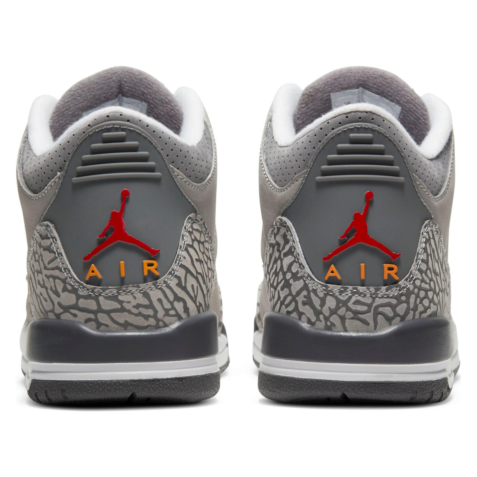 Jordan 3 Retro Silver Sport Red Orange Grade School Kids Shoe Hibbett City Gear