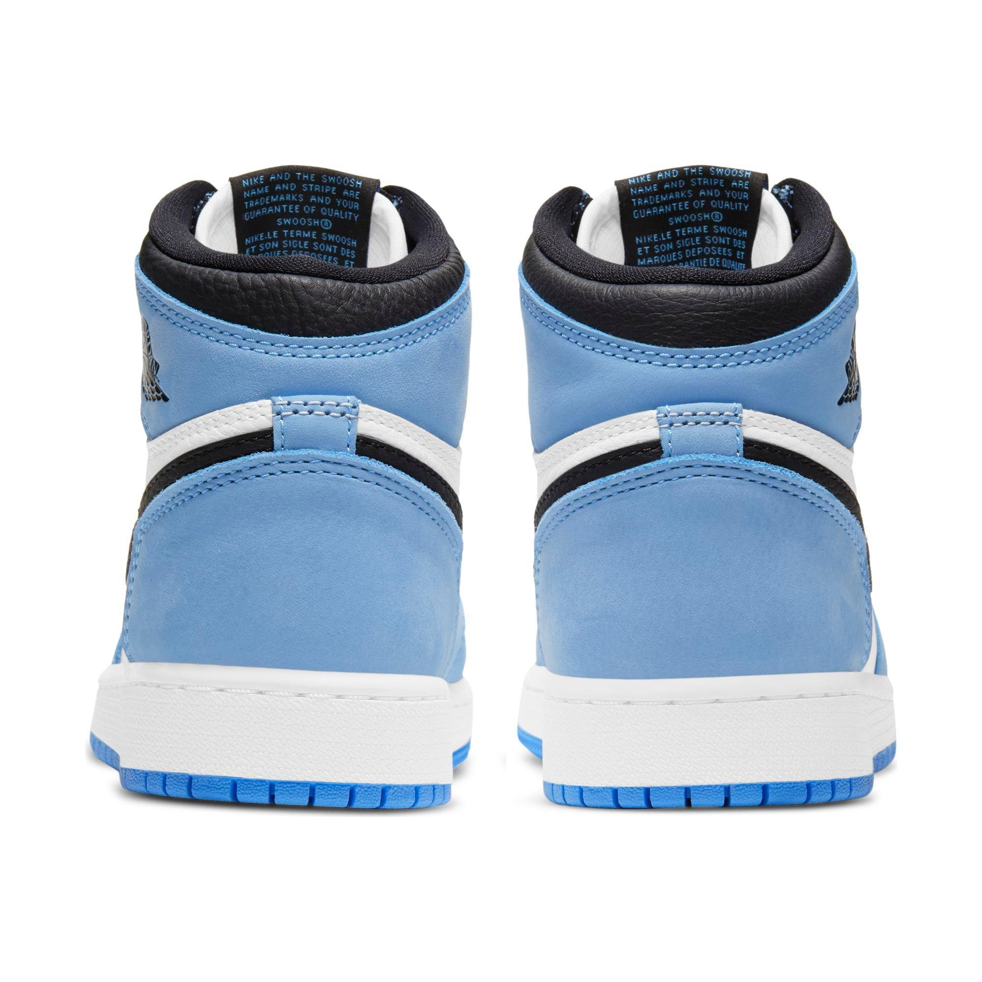 Jordan 1 Retro High Og White Black University Blue Grade School Kids Shoe Hibbett City Gear