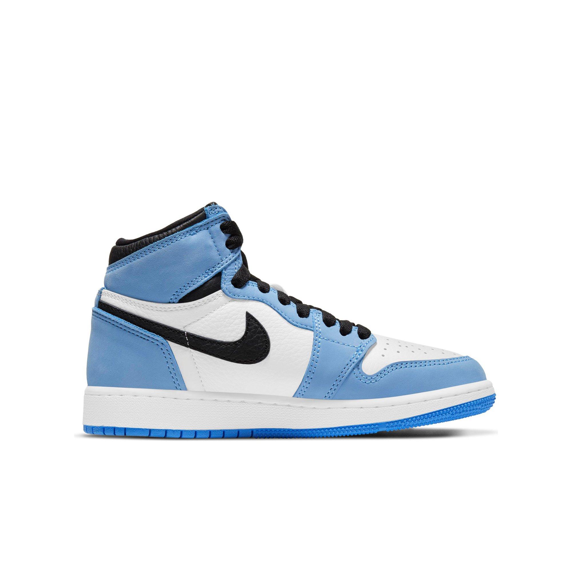 blue black and white jordan 1 grade school