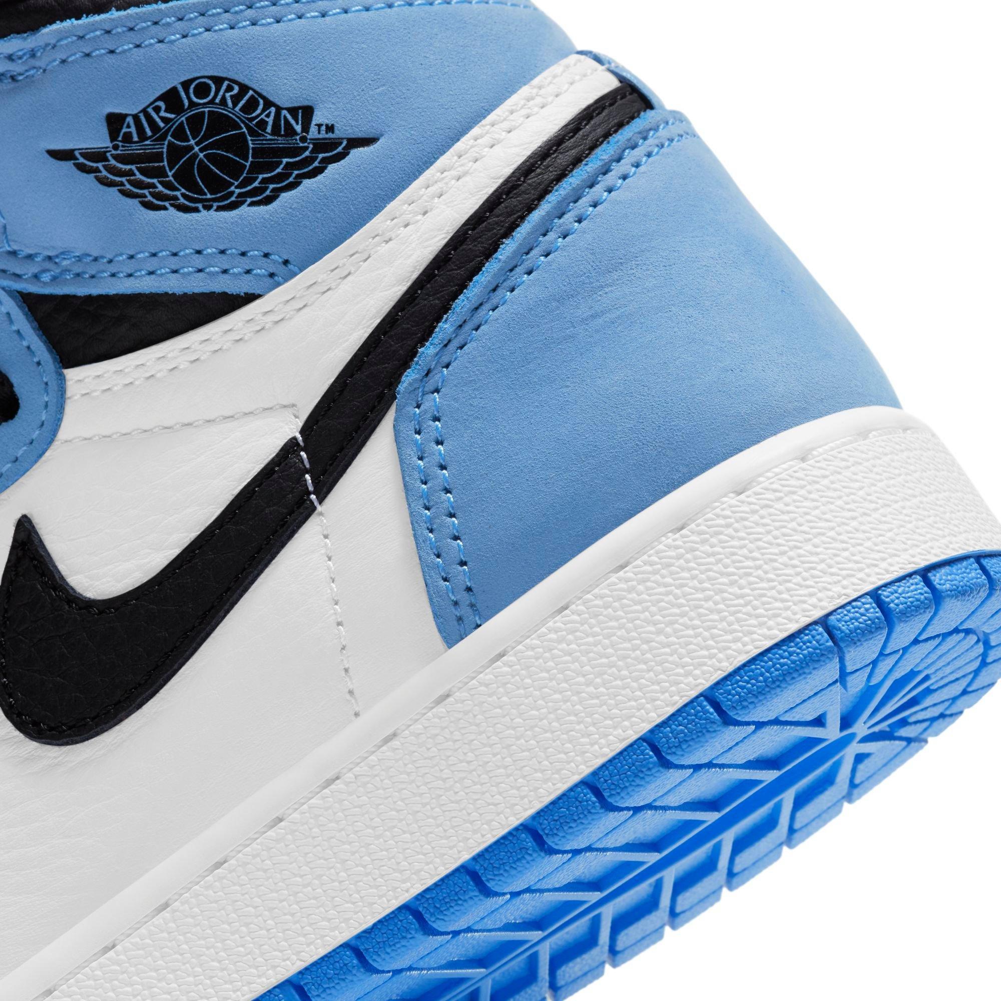 Jordan 1 Retro High Og White Black University Blue Grade School Kids Shoe Hibbett City Gear