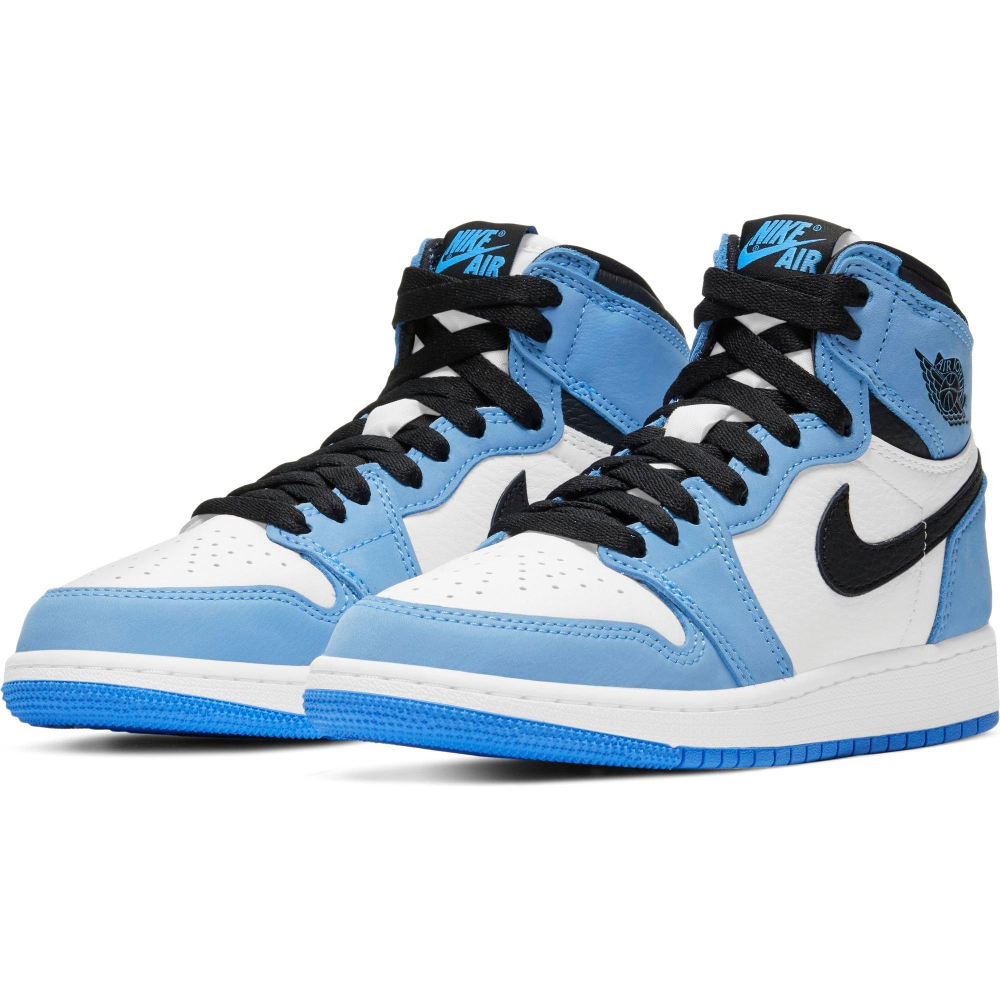 red white and blue jordan 1 grade school