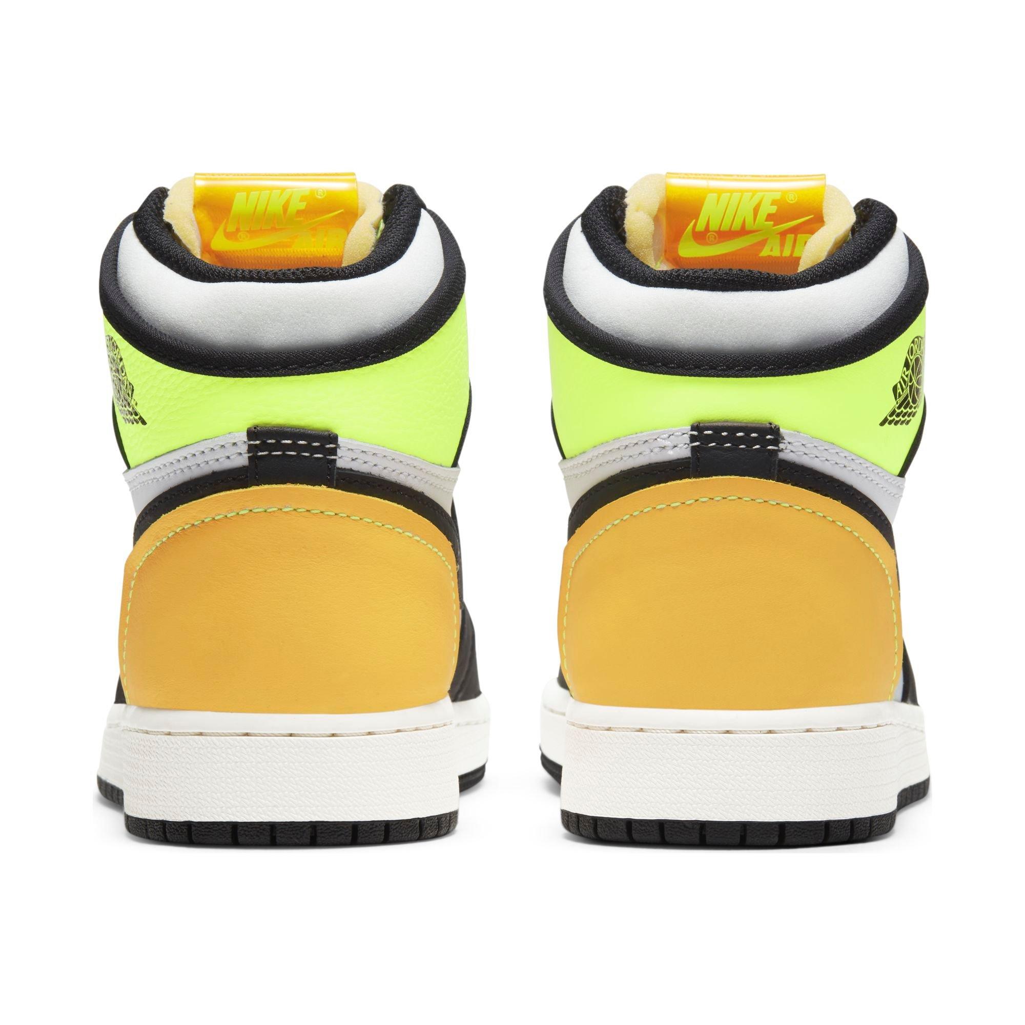 Jordan 1 Retro High Og White Black Volt University Gold Grade School Kids Shoe Hibbett City Gear