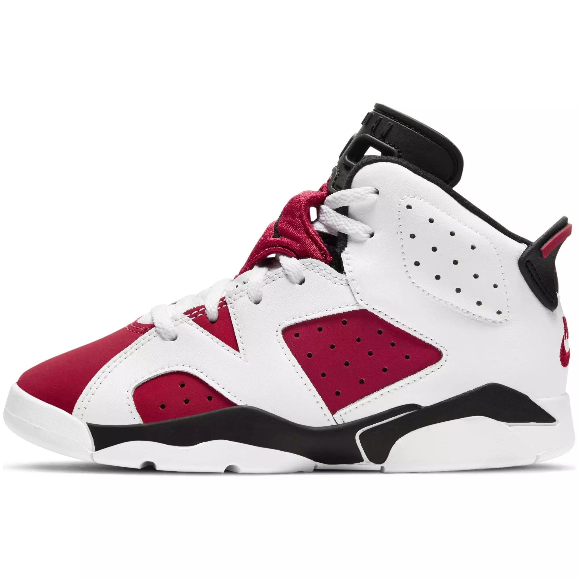 Jordan 6 Retro "Carmine" Preschool Kids' Shoe - WHITE/RED/BLACK