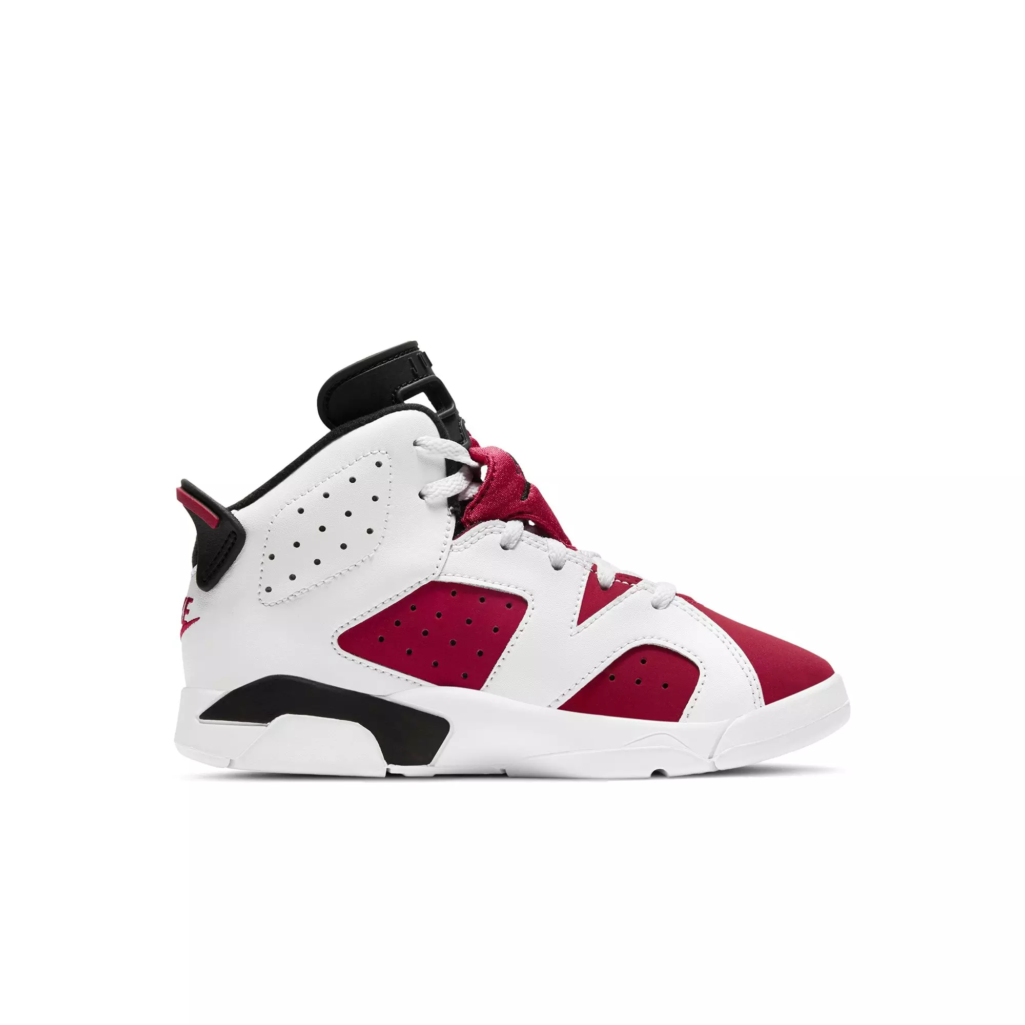 Jordan 6 Retro "Carmine" Preschool Kids' Shoe - WHITE/RED/BLACK