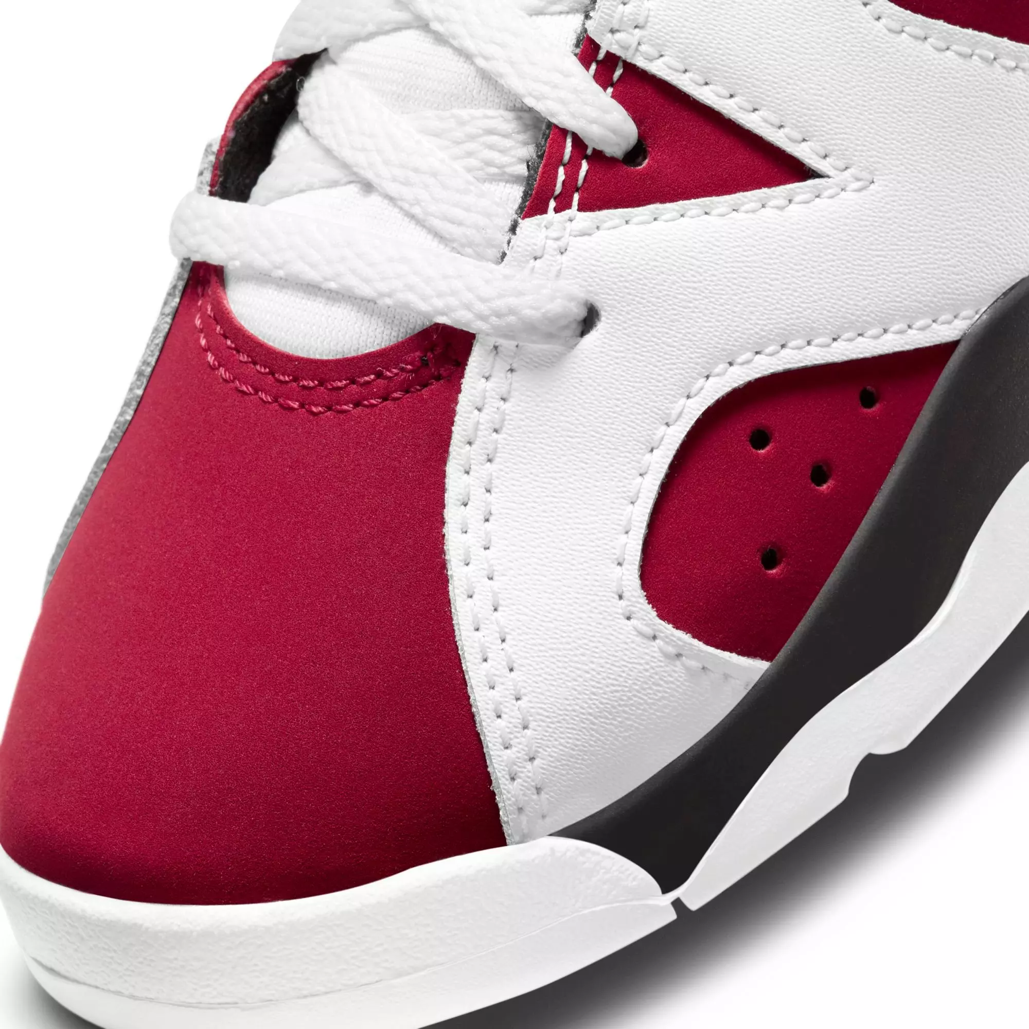 Jordan 6 Retro "Carmine" Preschool Kids' Shoe - WHITE/RED/BLACK