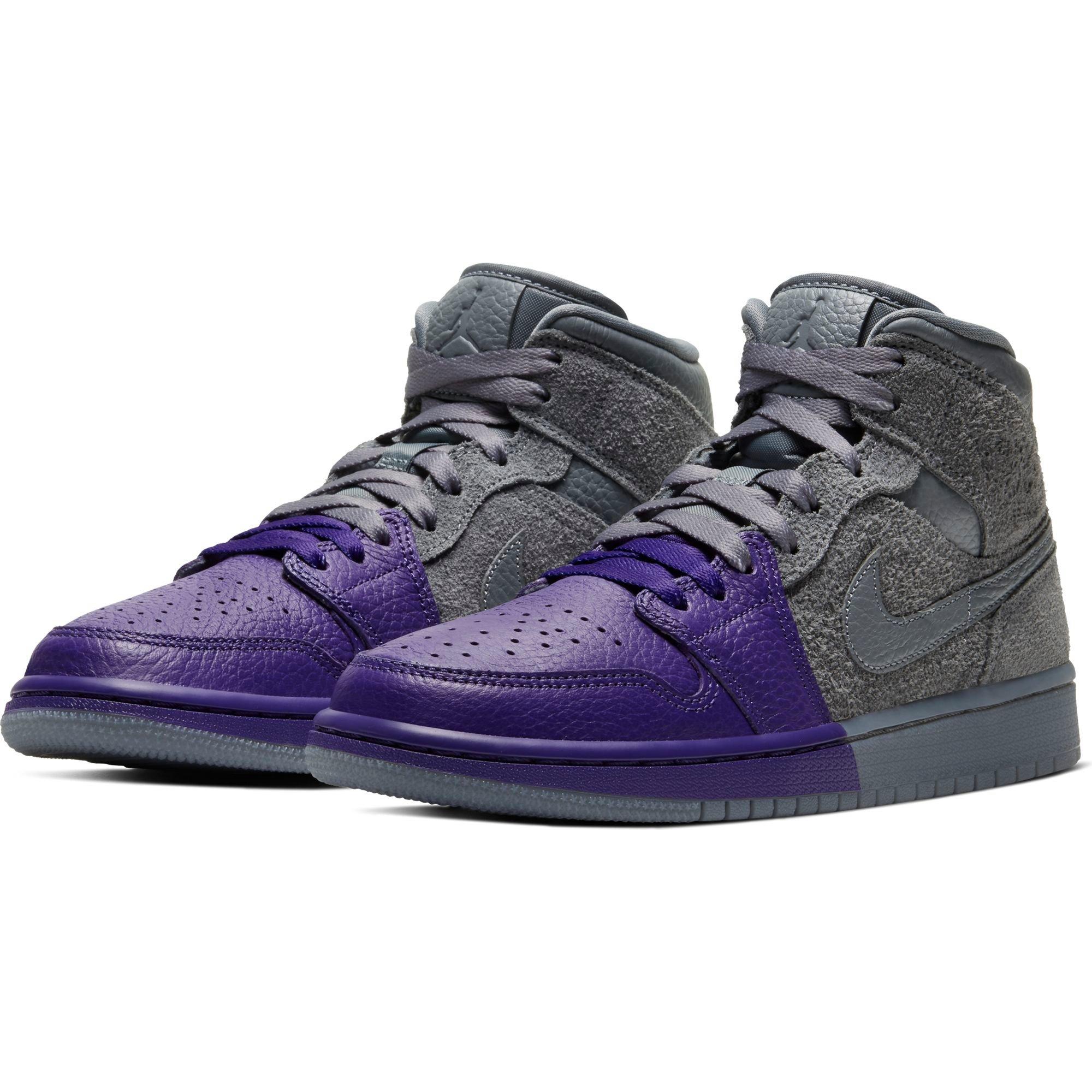 grey and purple jordan 1