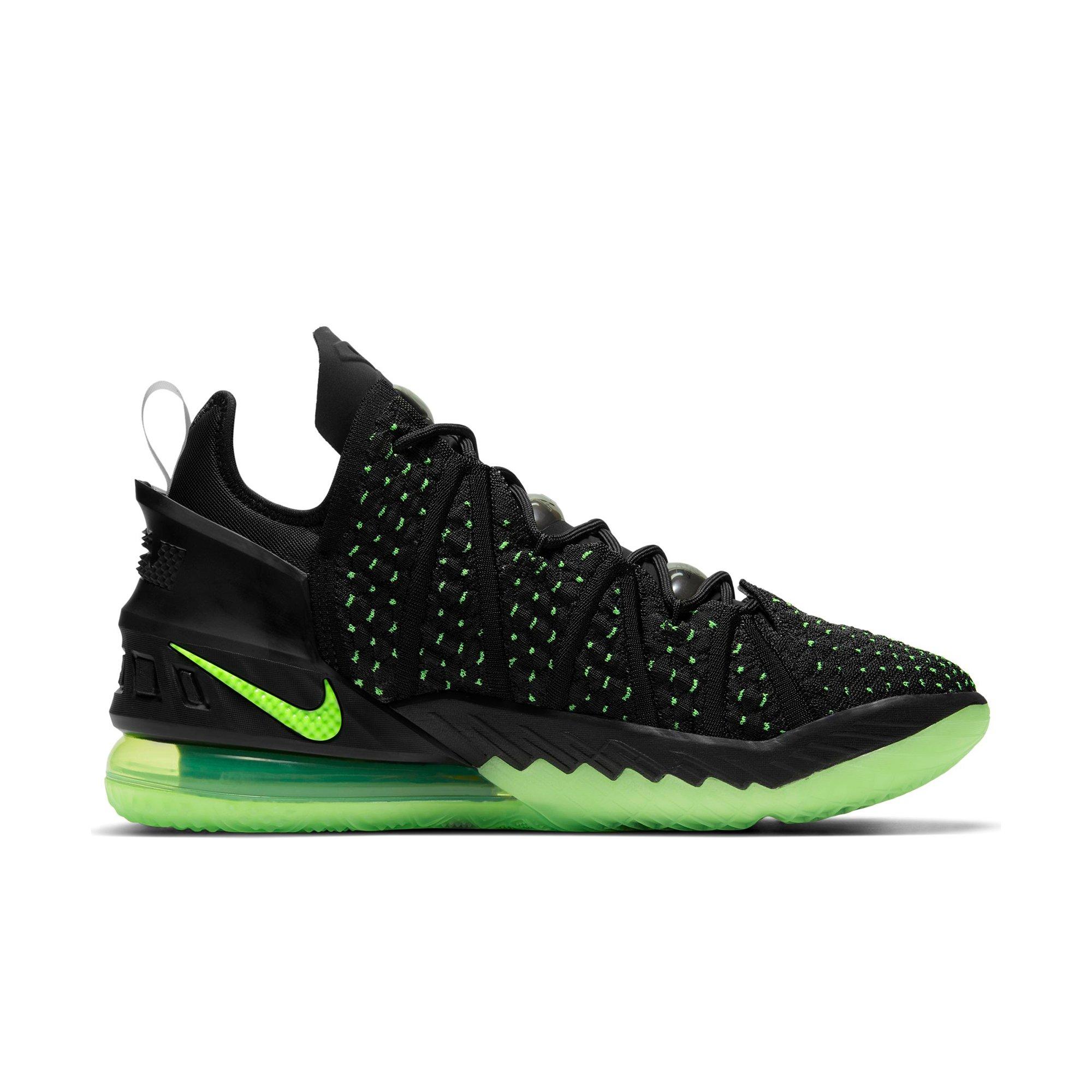 Nike Lebron 18 "Black/Electric Green" Men's Basketball Shoe - BLACK Thumbnail View 1