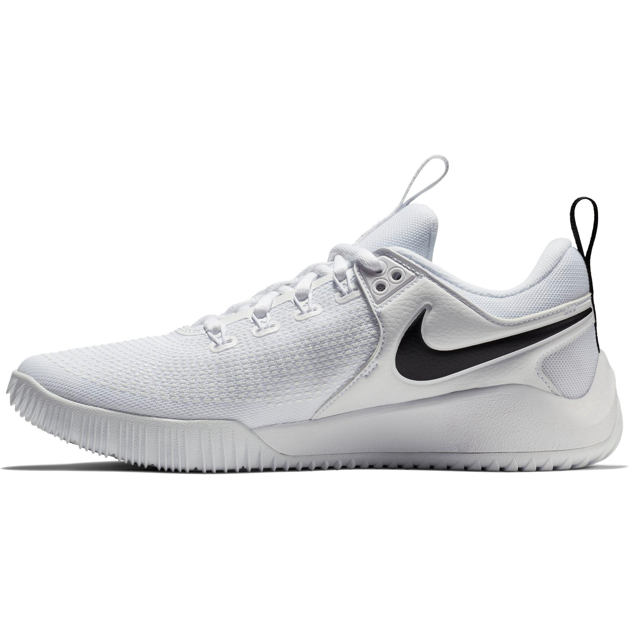 Nike Zoom HyperAce 2 "White/Black" Women's Volleyball Shoe - WHITE/BLACK Thumbnail View 4